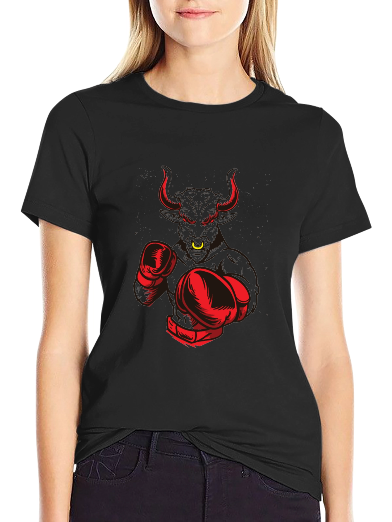 Bull Boxer Graphic Tee - Mens Black T-Shirt
