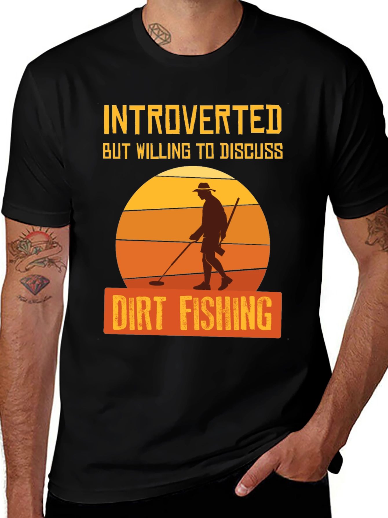 Introverted Dirt Fishing T-Shirt