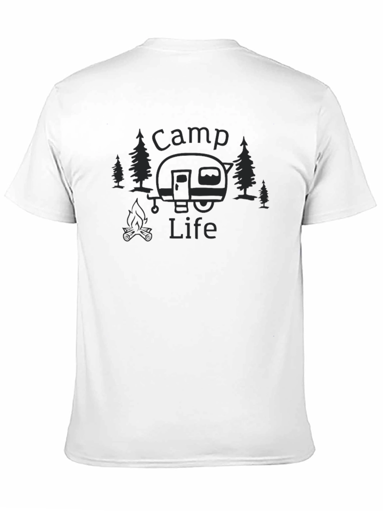 Camp Life Black Graphic T-Shirt