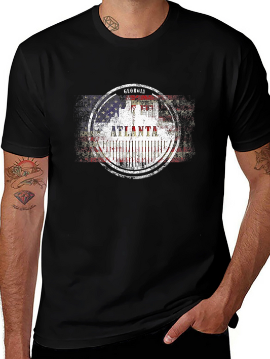 Atlanta Georgia T-Shirt - Patriotic Design