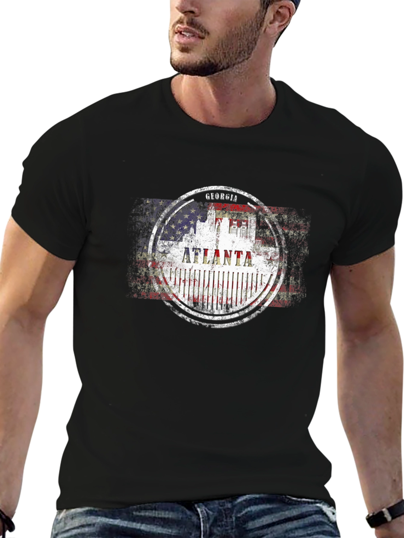 Atlanta Georgia T-Shirt - Patriotic Design