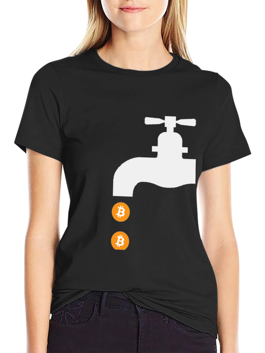 Bitcoin Faucet Graphic Tee - Crypto T-Shirt