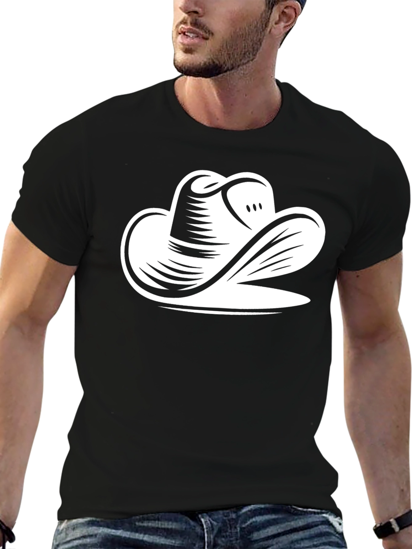 Black Cowboy Hat Graphic Tee