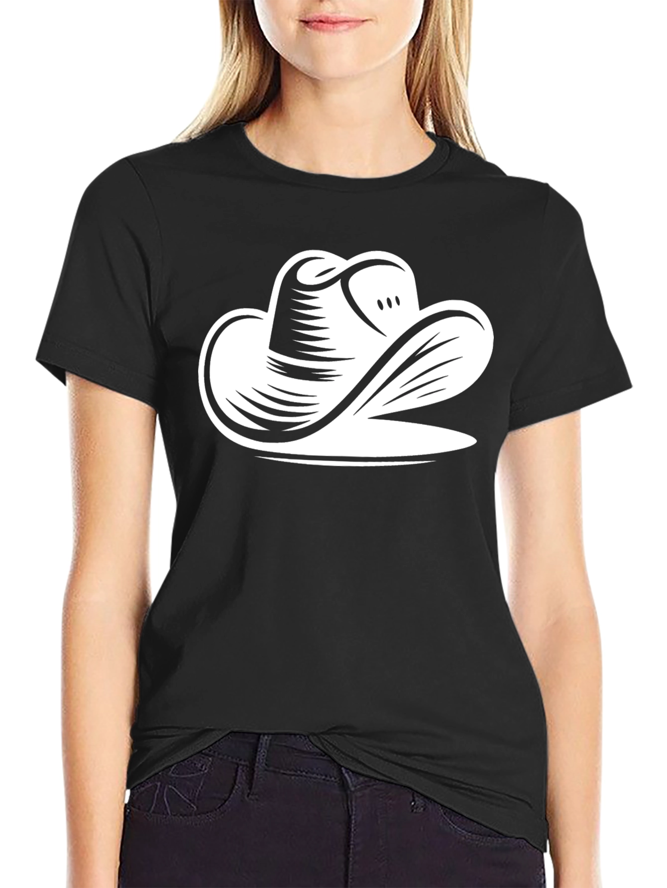 Black Cowboy Hat Graphic Tee