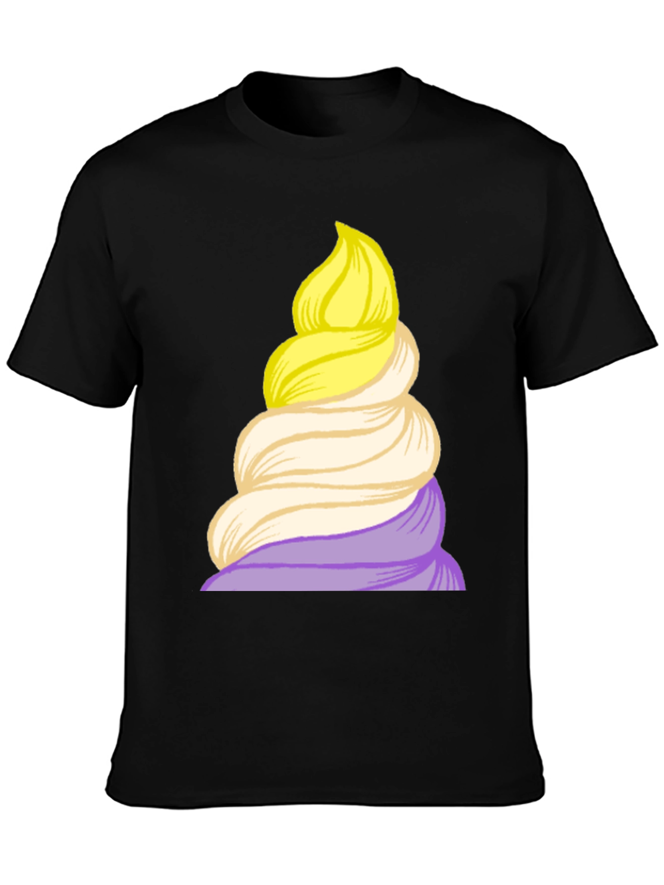 Whimsical Swirl T-Shirt - Unique Graphic Tee