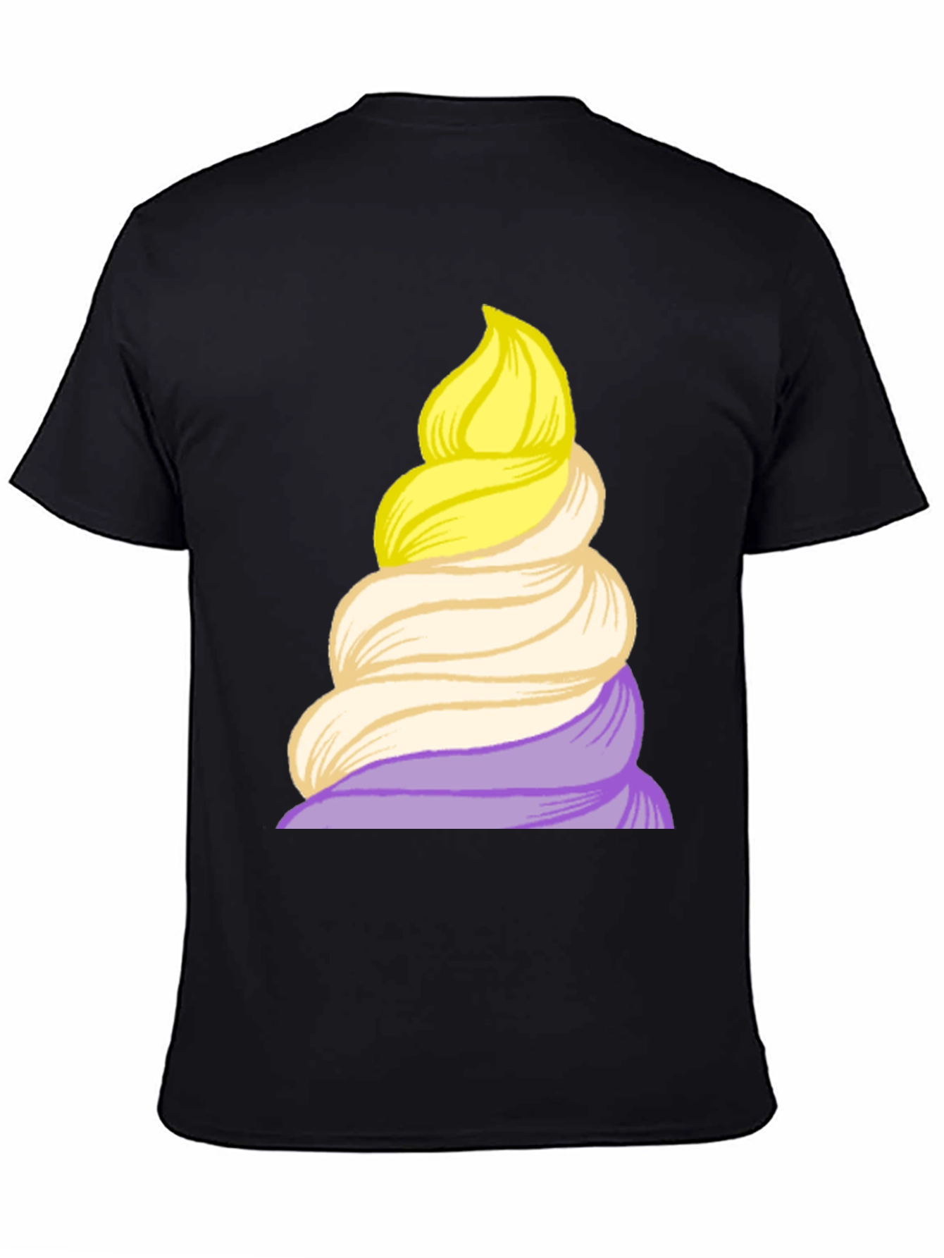 Whimsical Swirl T-Shirt - Unique Graphic Tee