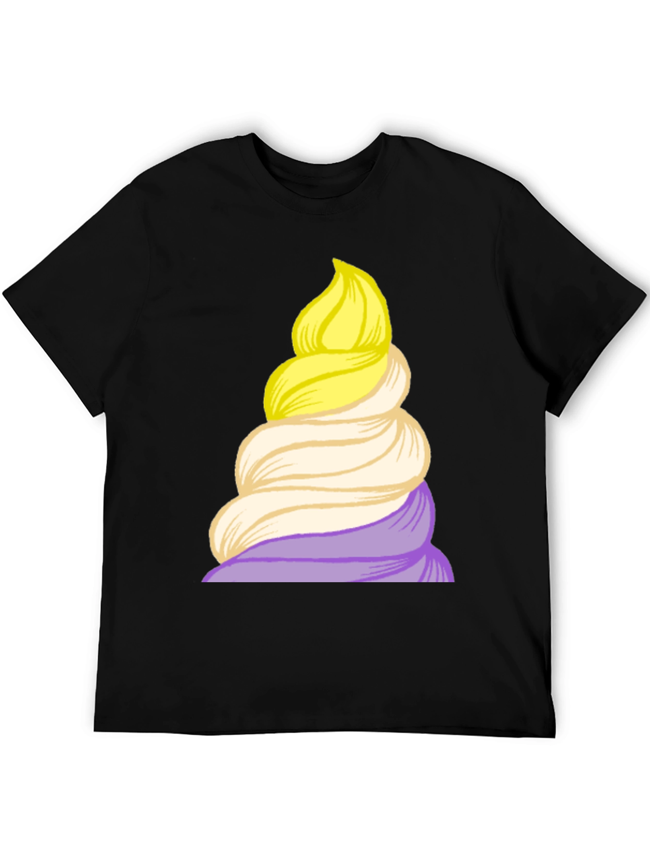 Whimsical Swirl T-Shirt - Unique Graphic Tee