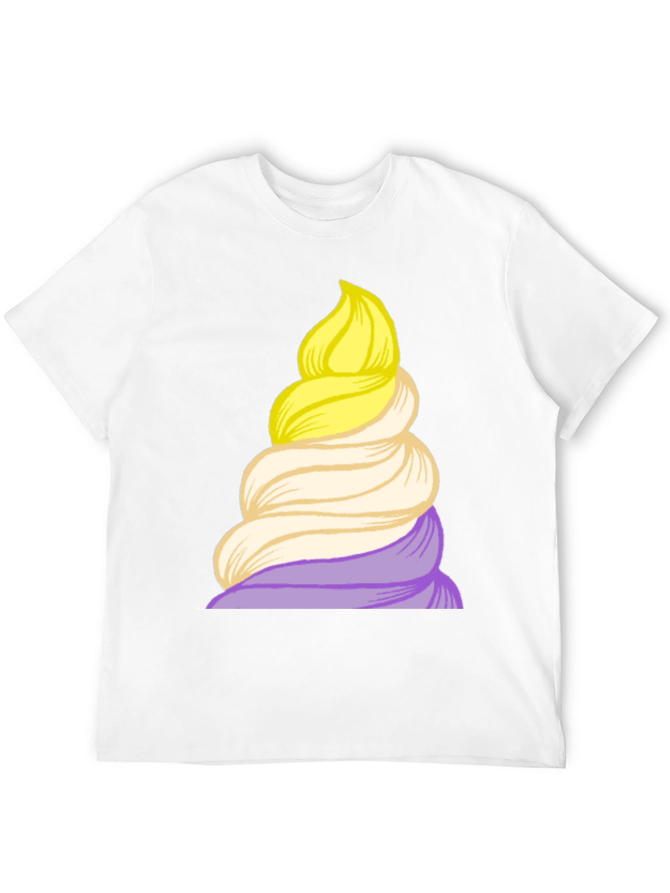 Whimsical Swirl T-Shirt - Unique Graphic Tee