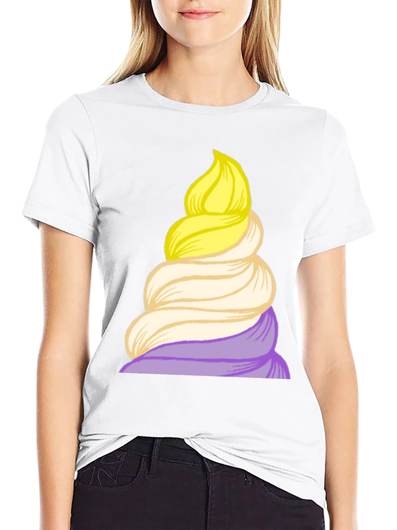 Whimsical Swirl T-Shirt - Unique Graphic Tee
