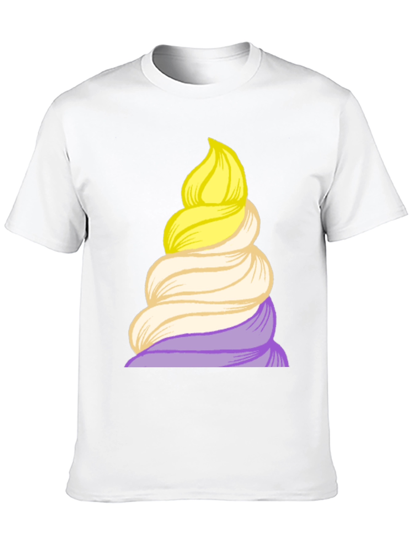 Whimsical Swirl T-Shirt - Unique Graphic Tee