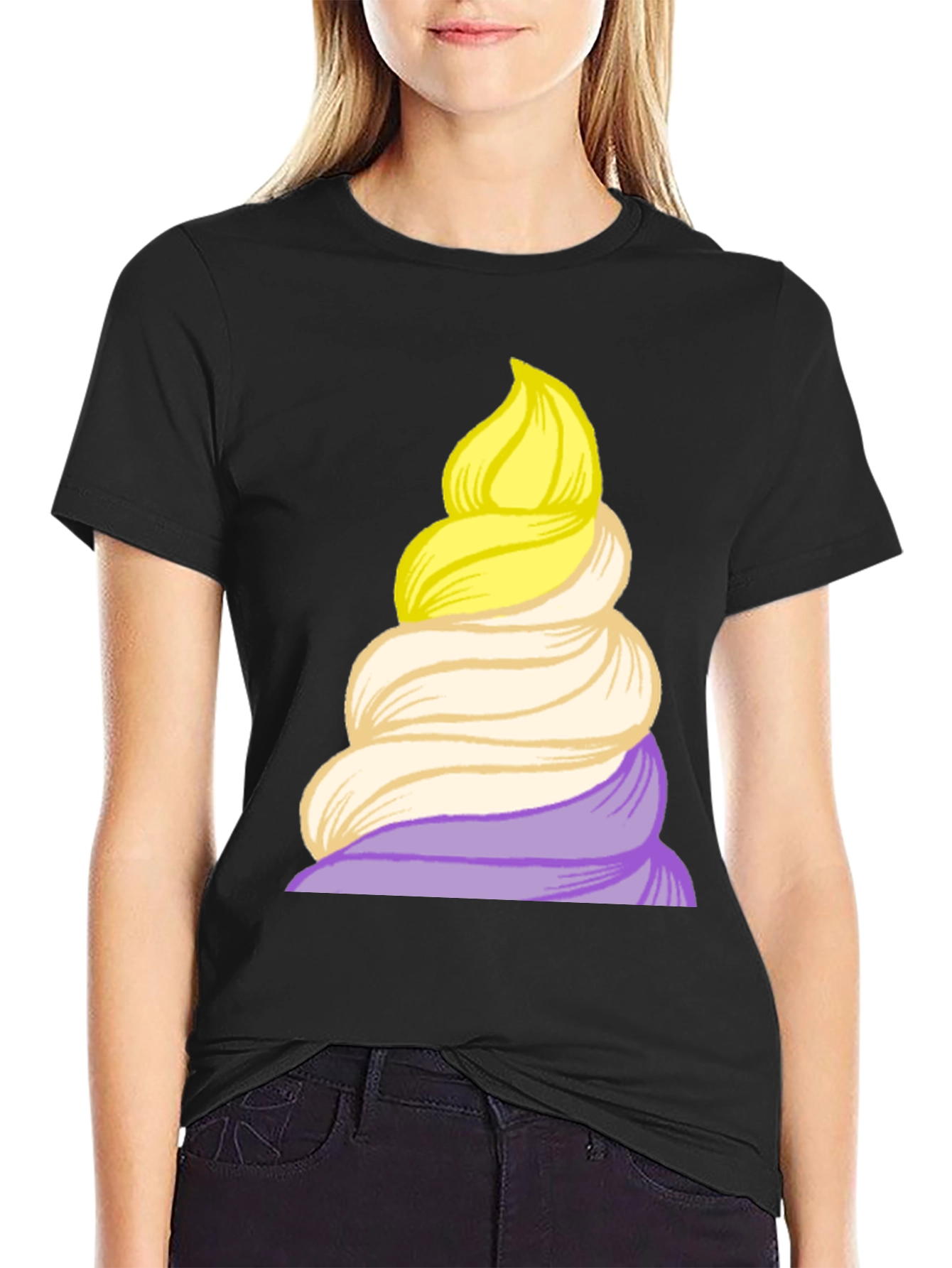 Whimsical Swirl T-Shirt - Unique Graphic Tee
