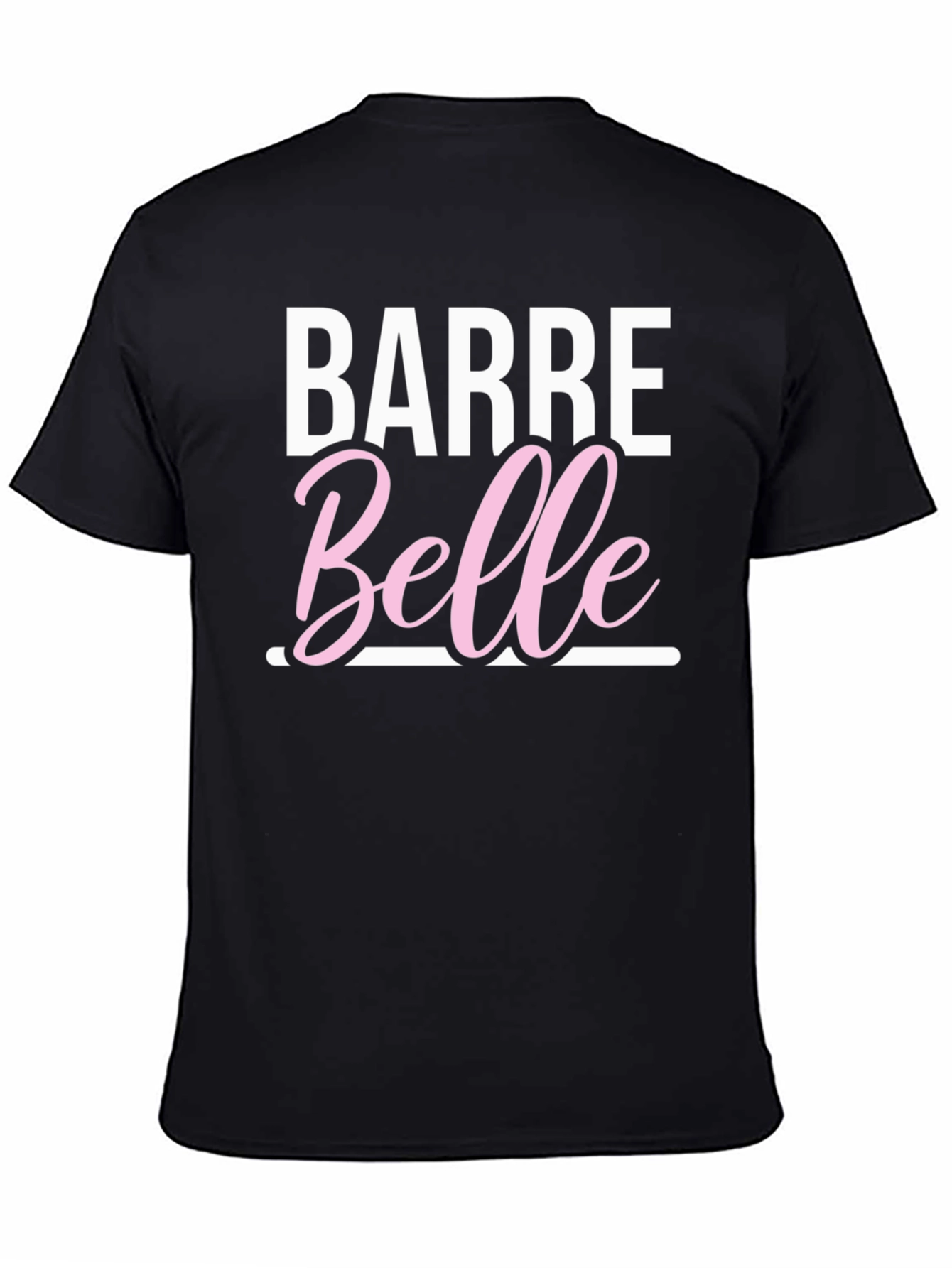 Barre Belle Black T-Shirt - Dance Fitness Apparel