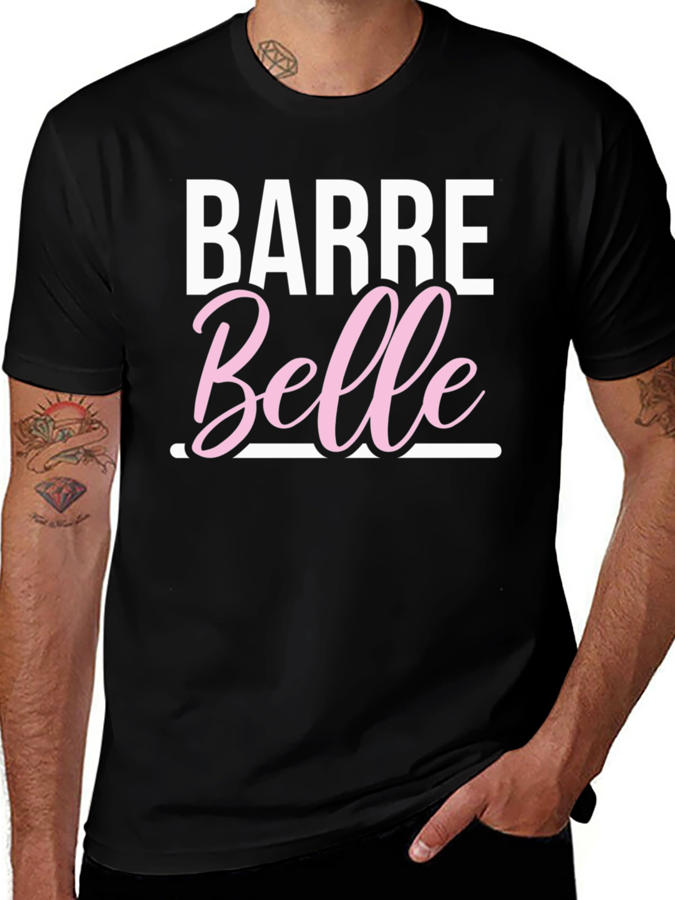 Barre Belle Black T-Shirt - Dance Fitness Apparel