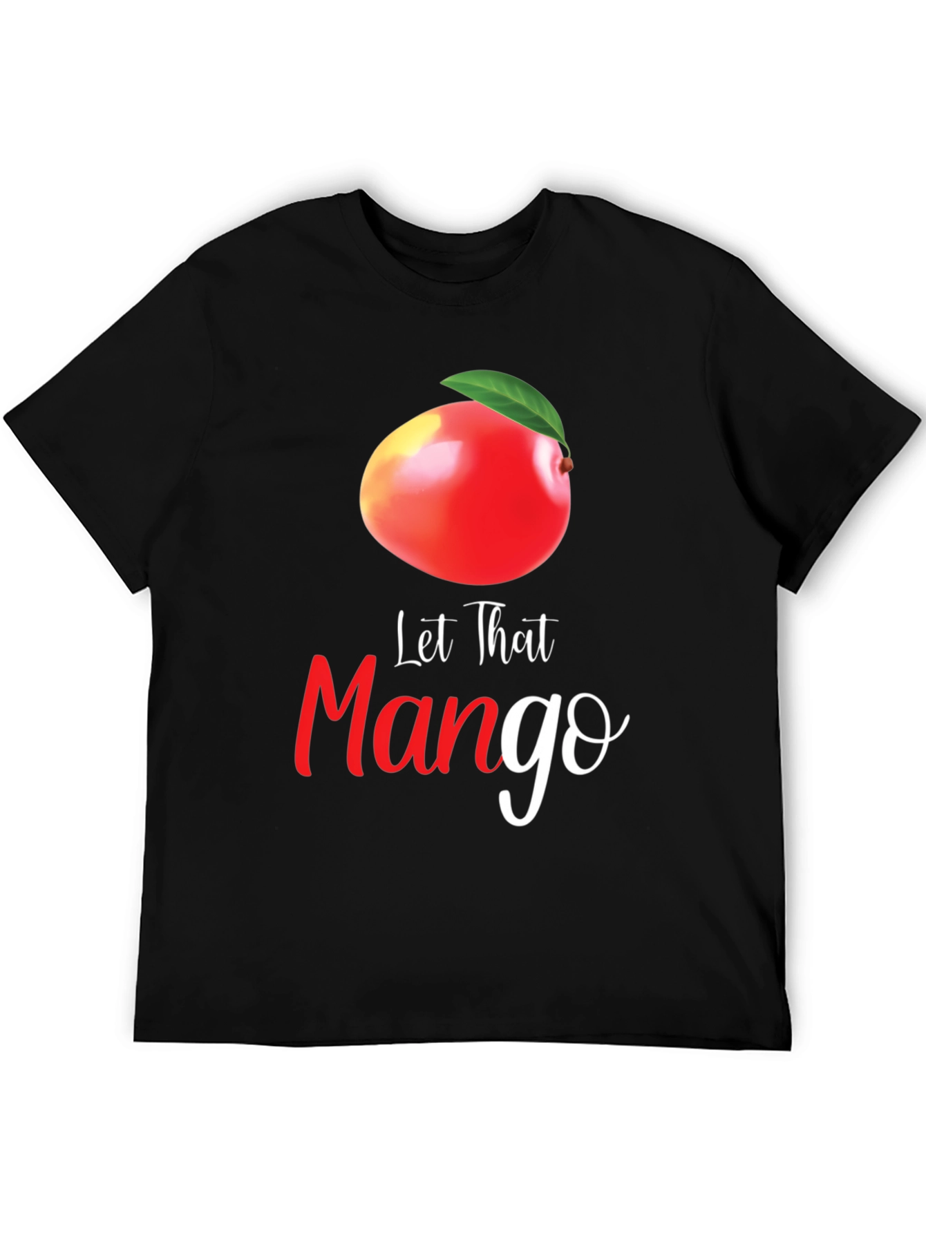 Let That Mango Graphic T-Shirt - Black