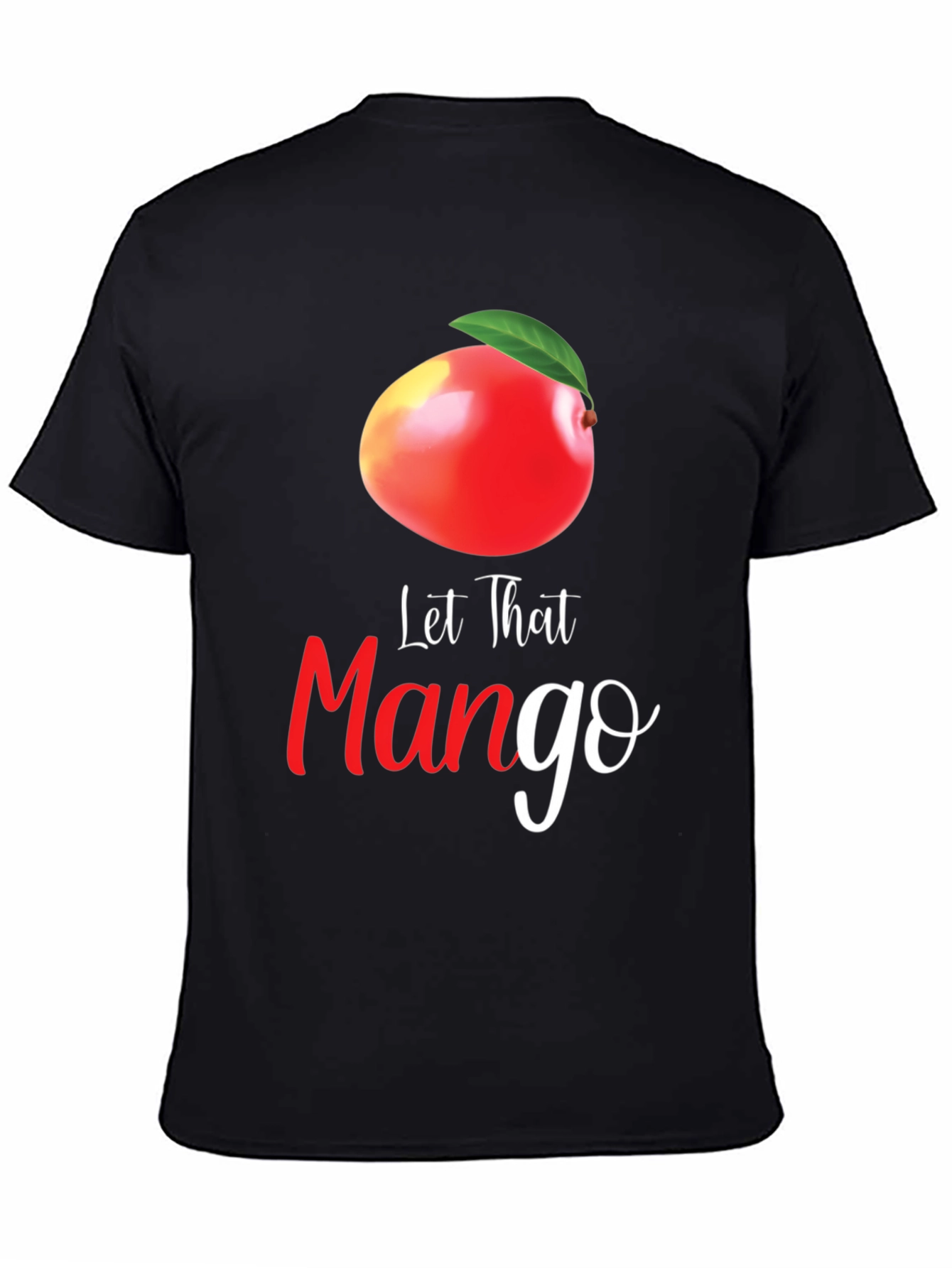 Let That Mango Graphic T-Shirt - Black