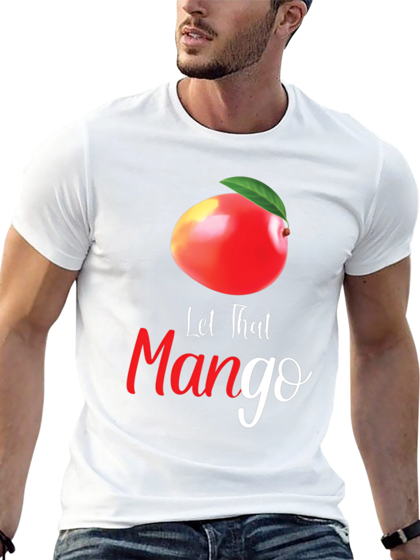 Let That Mango Graphic T-Shirt - Black