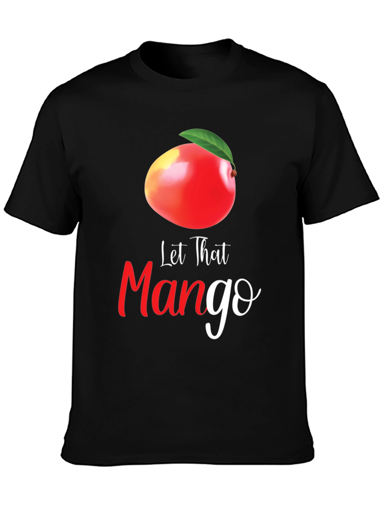 Let That Mango Graphic T-Shirt - Black