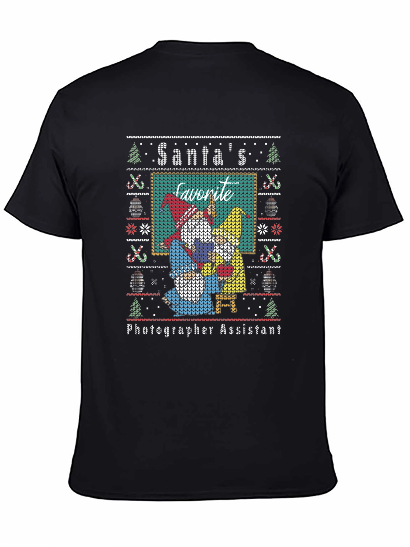 Santas Photographer Assistant Ugly Christmas Sweater T-Shirt