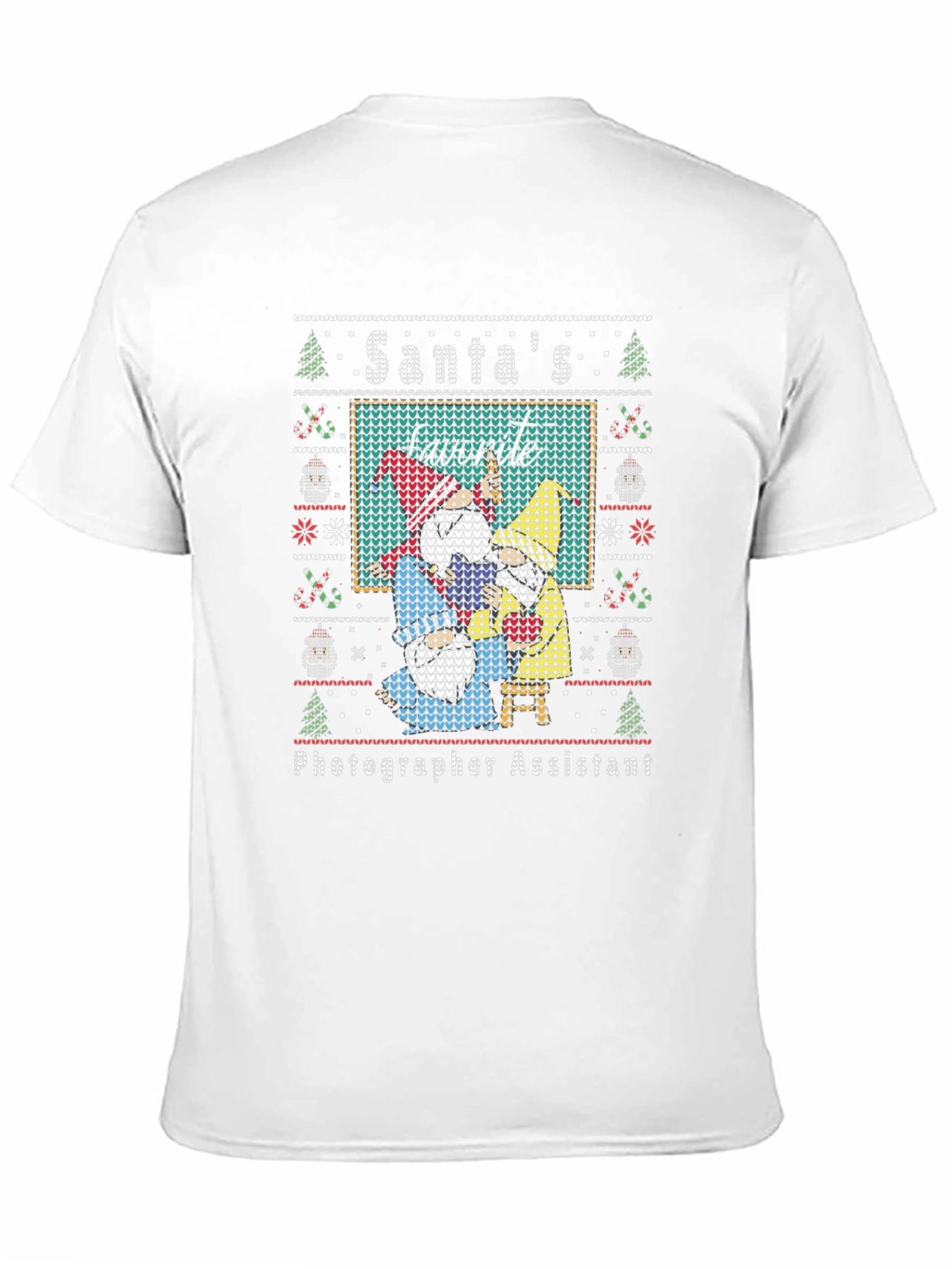Santas Photographer Assistant Ugly Christmas Sweater T-Shirt