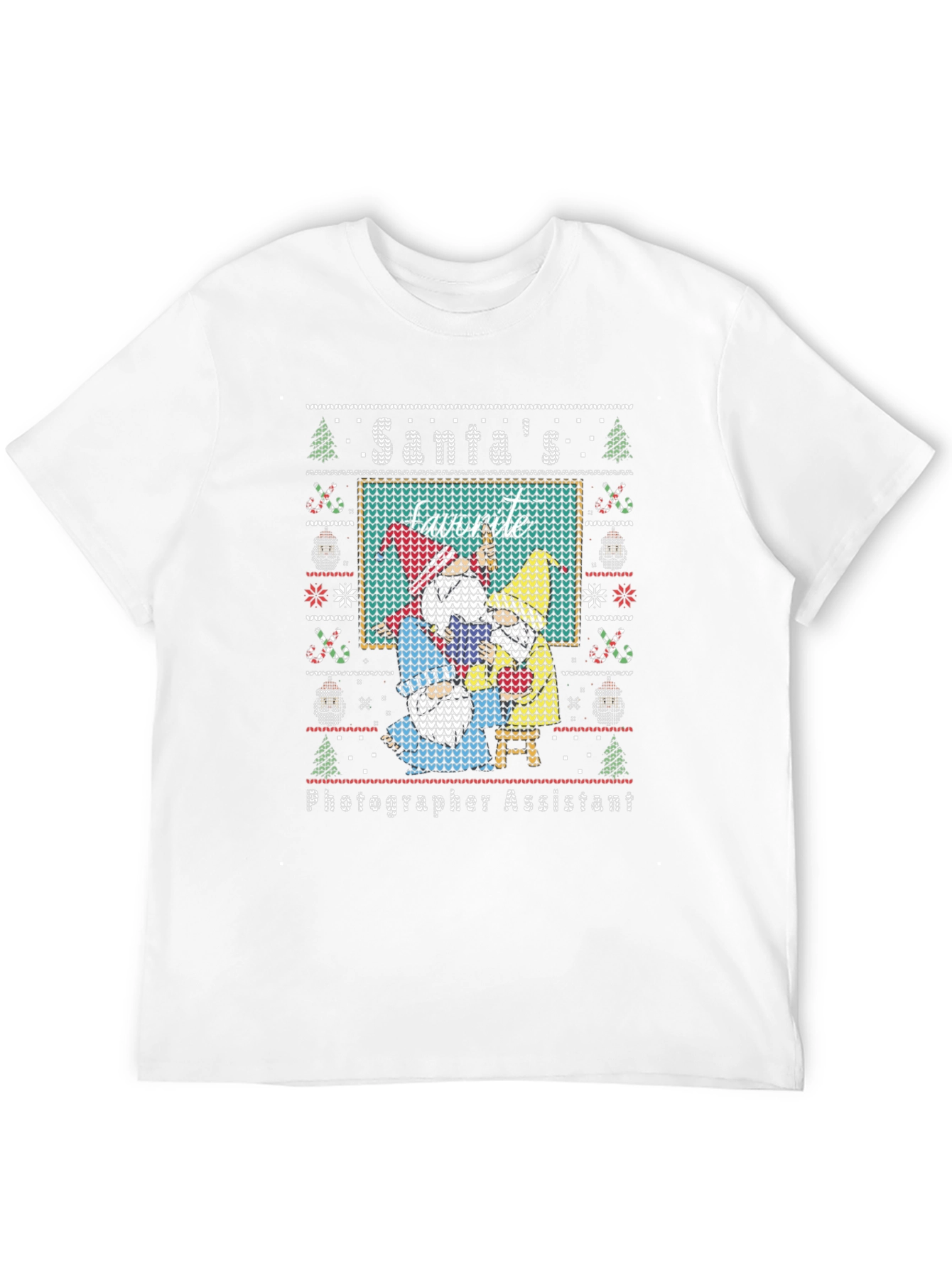 Santas Photographer Assistant Ugly Christmas Sweater T-Shirt