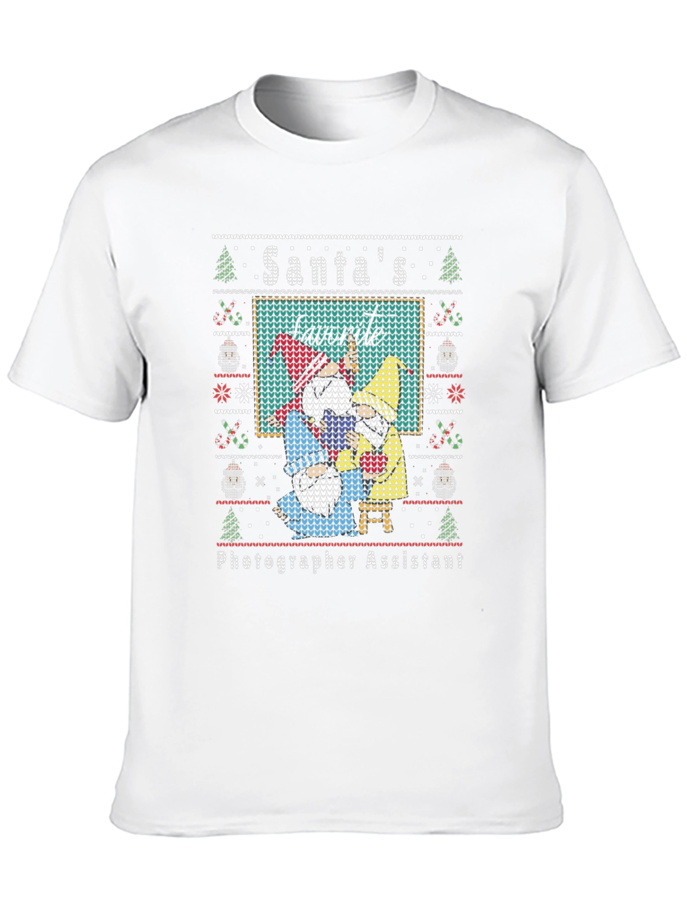 Santas Photographer Assistant Ugly Christmas Sweater T-Shirt