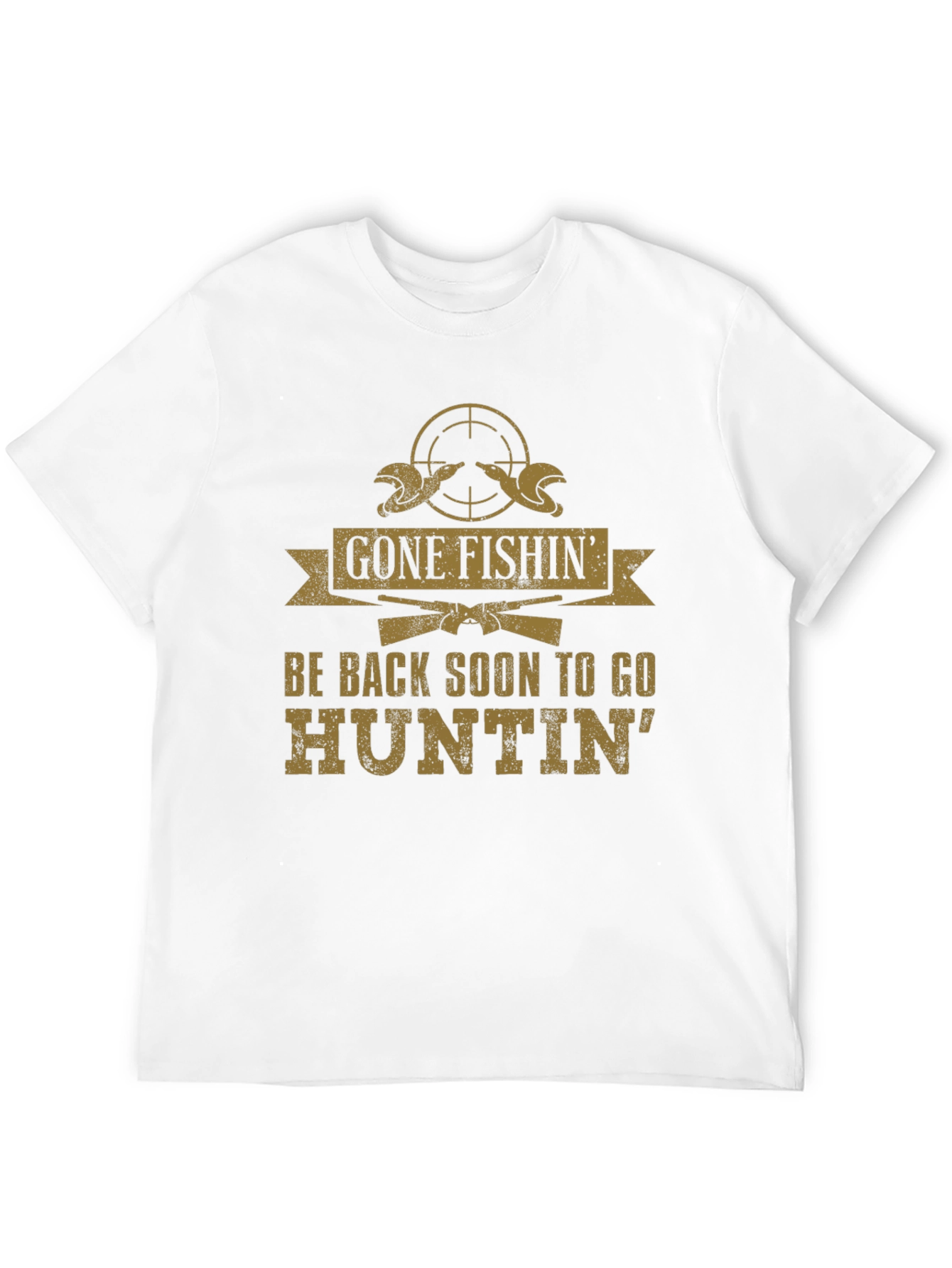 Gone Fishin Huntin T-Shirt - Outdoor Adventure Tee