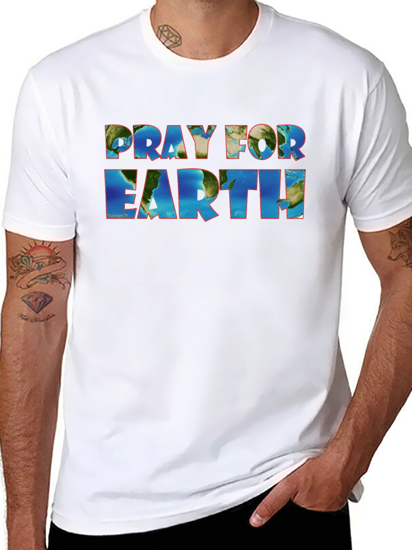 Pray for Earth T-Shirt - Global Awareness Tee