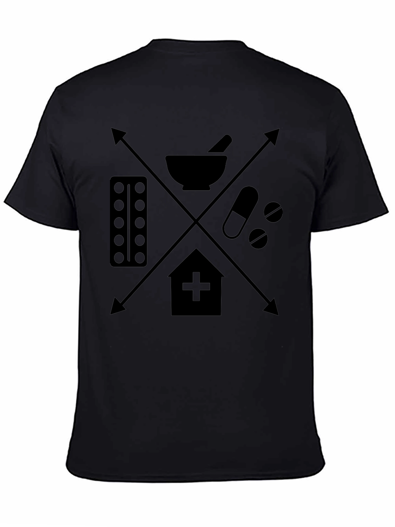 Pharmacy Symbol Graphic Tee - Medical Theme