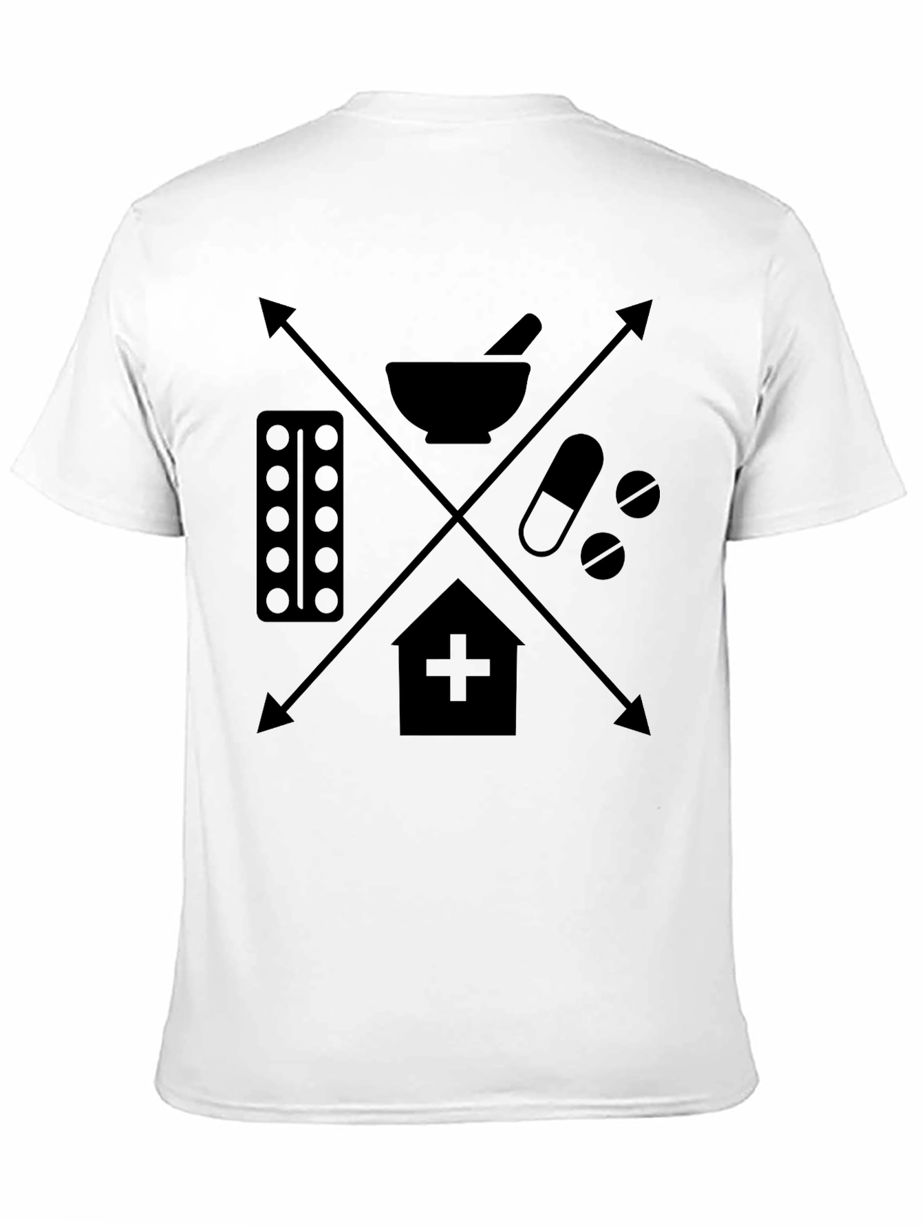 Pharmacy Symbol Graphic Tee - Medical Theme