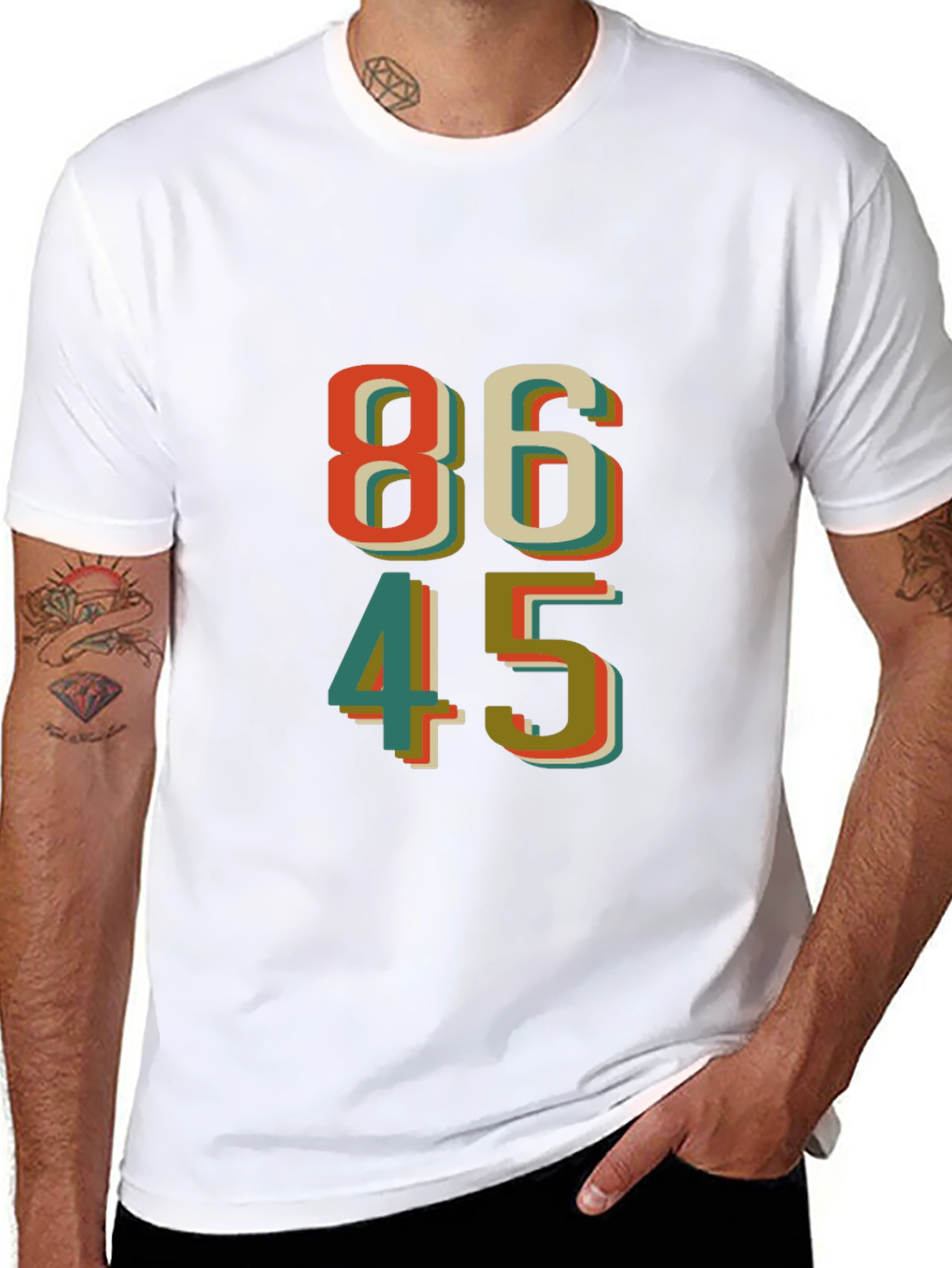 86 45 Graphic T-Shirt - Retro Design