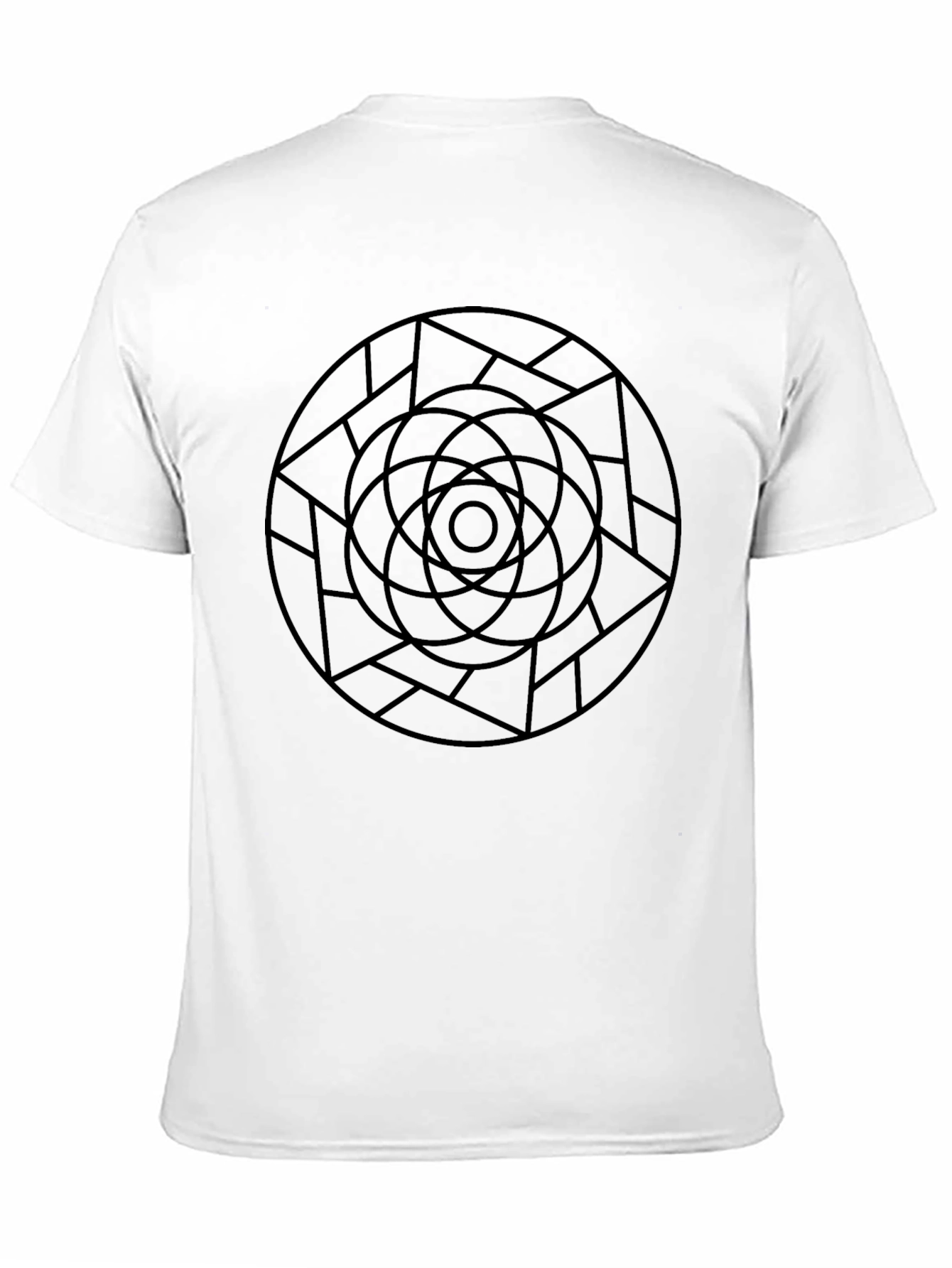 Geometric Circle Tee - Modern Design Soft Cotton