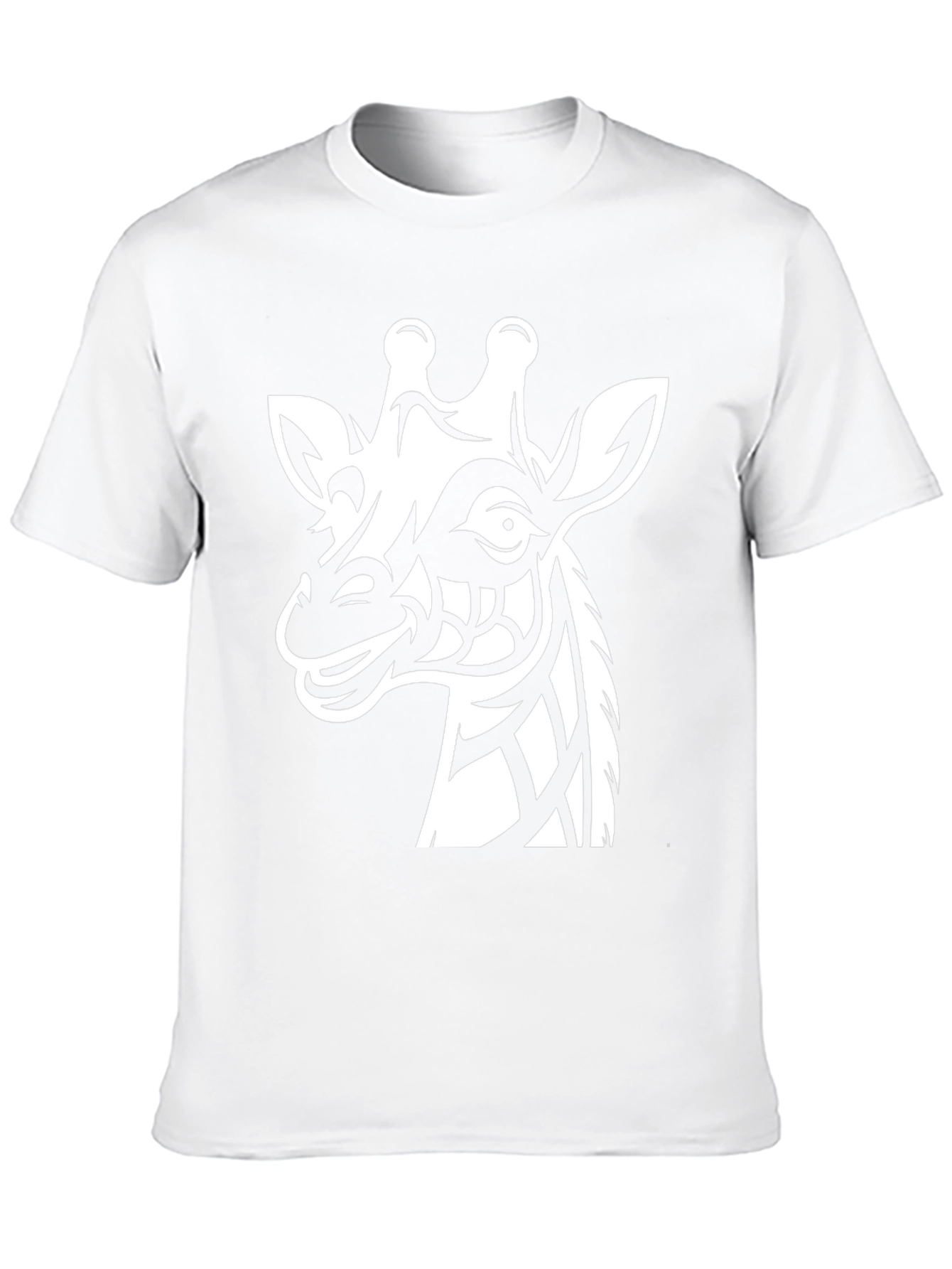 Giraffe Tribal Graphic Tee - Mens Black Shirt