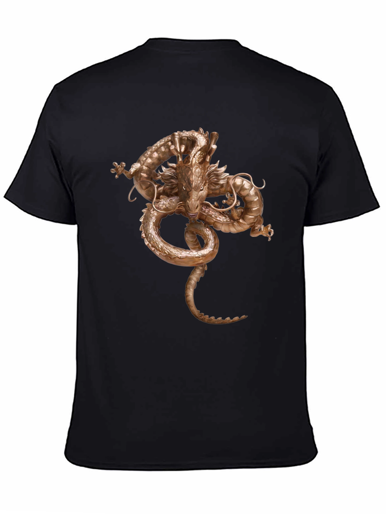 Dragon Graphic Tee - Black Casual Wear