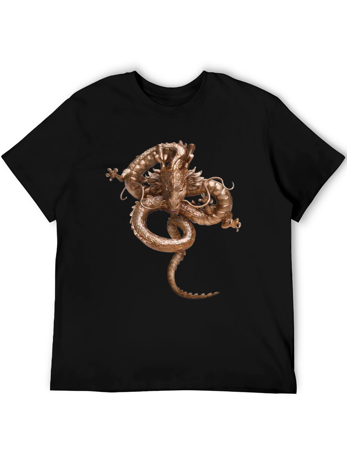 Dragon Graphic Tee - Black Casual Wear