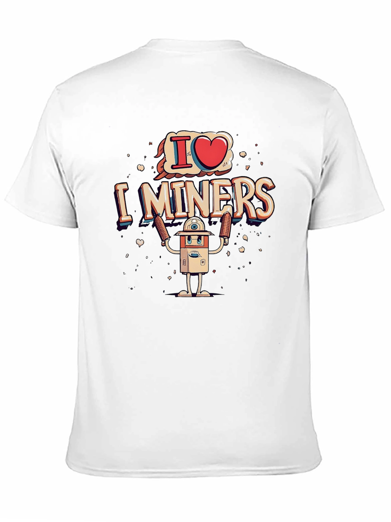 I Heart Miners Graphic Tee - Black Cotton T-Shirt