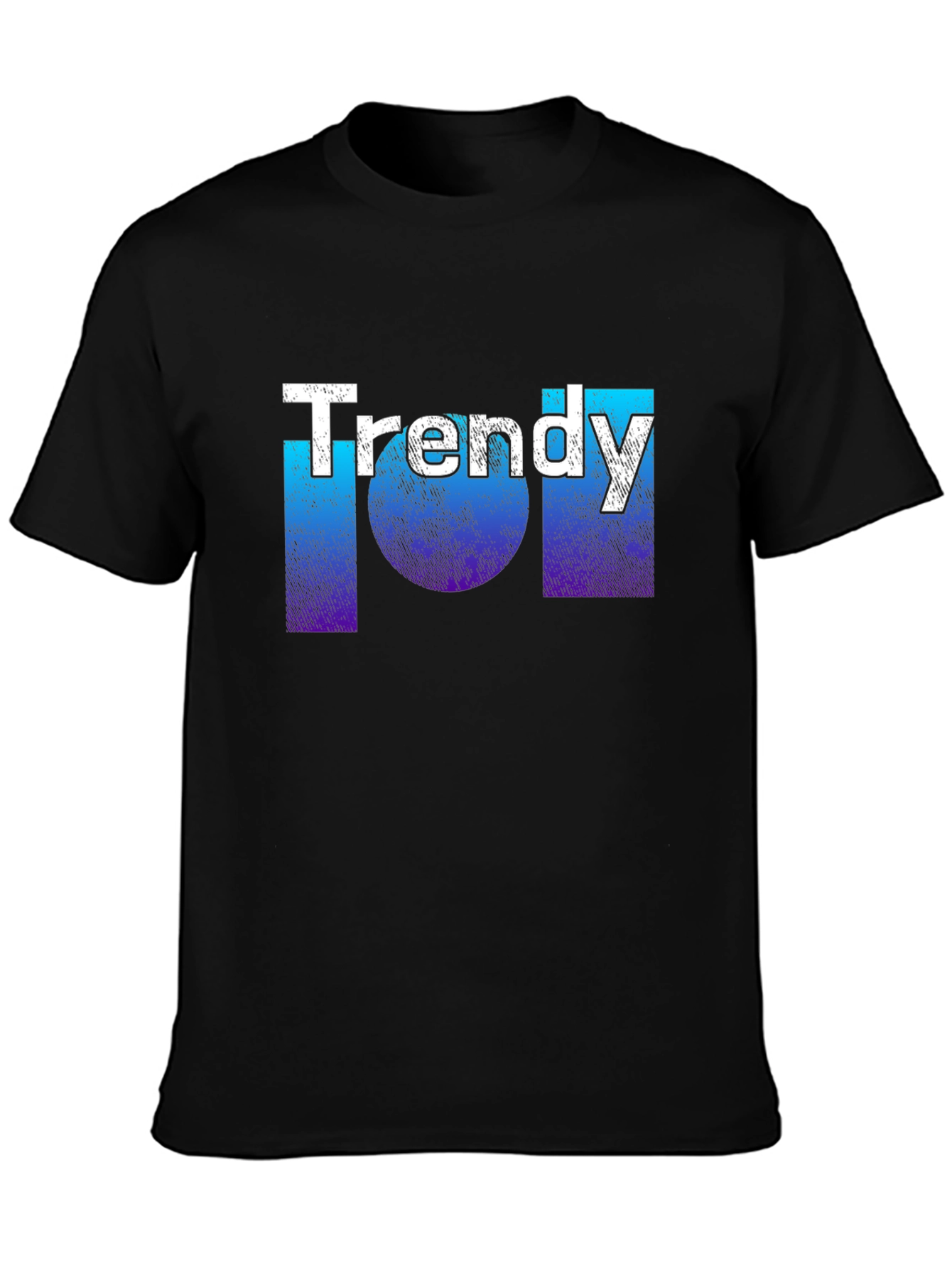 Trendy Graphic T-Shirt - Black Cotton Tee