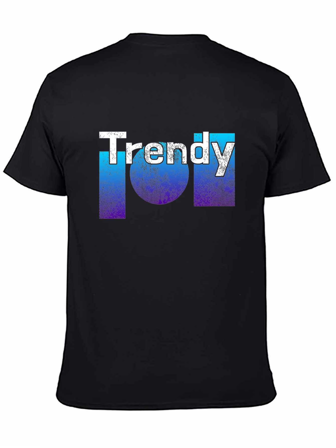Trendy Graphic T-Shirt - Black Cotton Tee