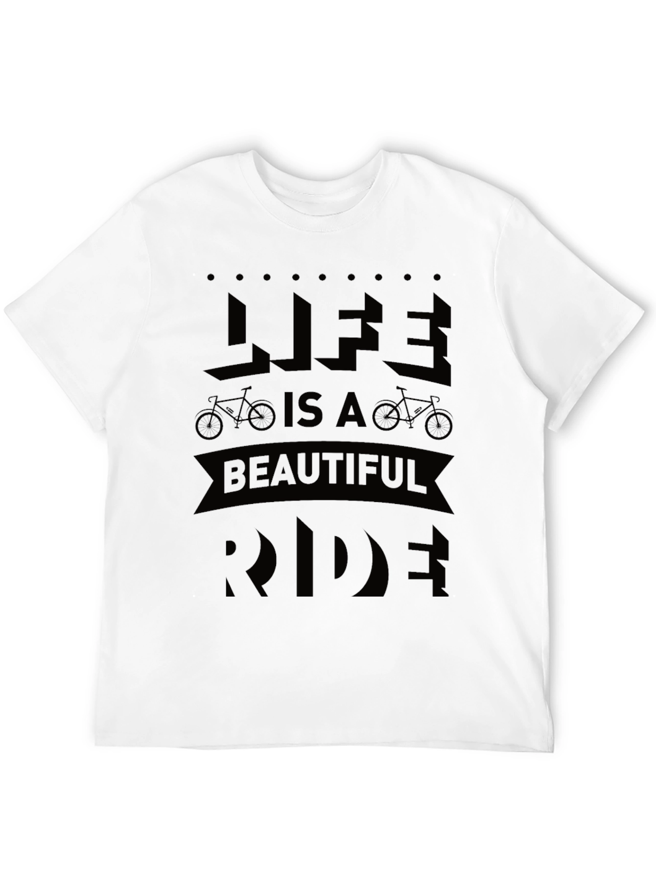 Life is a Beautiful Ride Black Graphic Tee