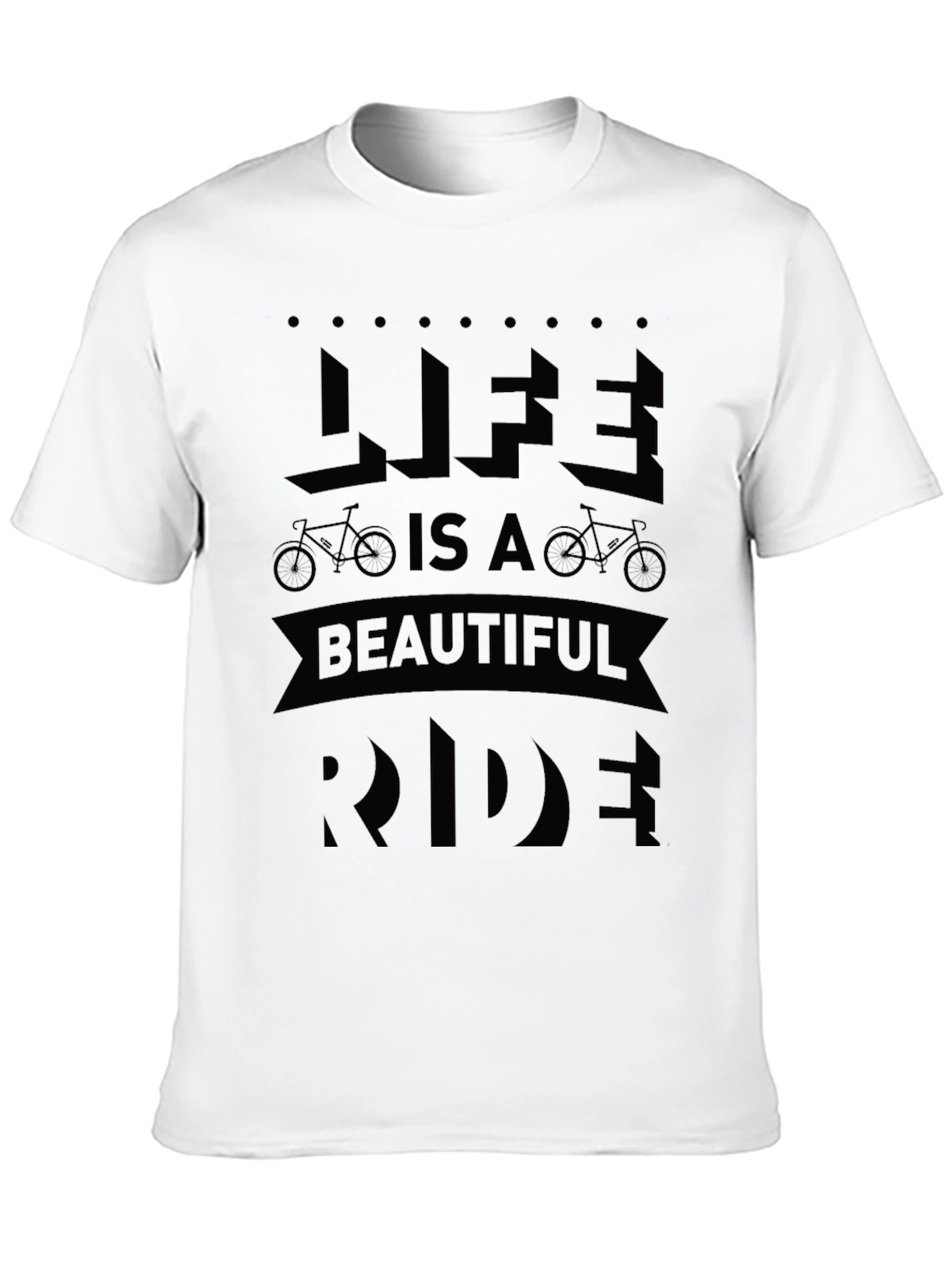 Life is a Beautiful Ride Black Graphic Tee