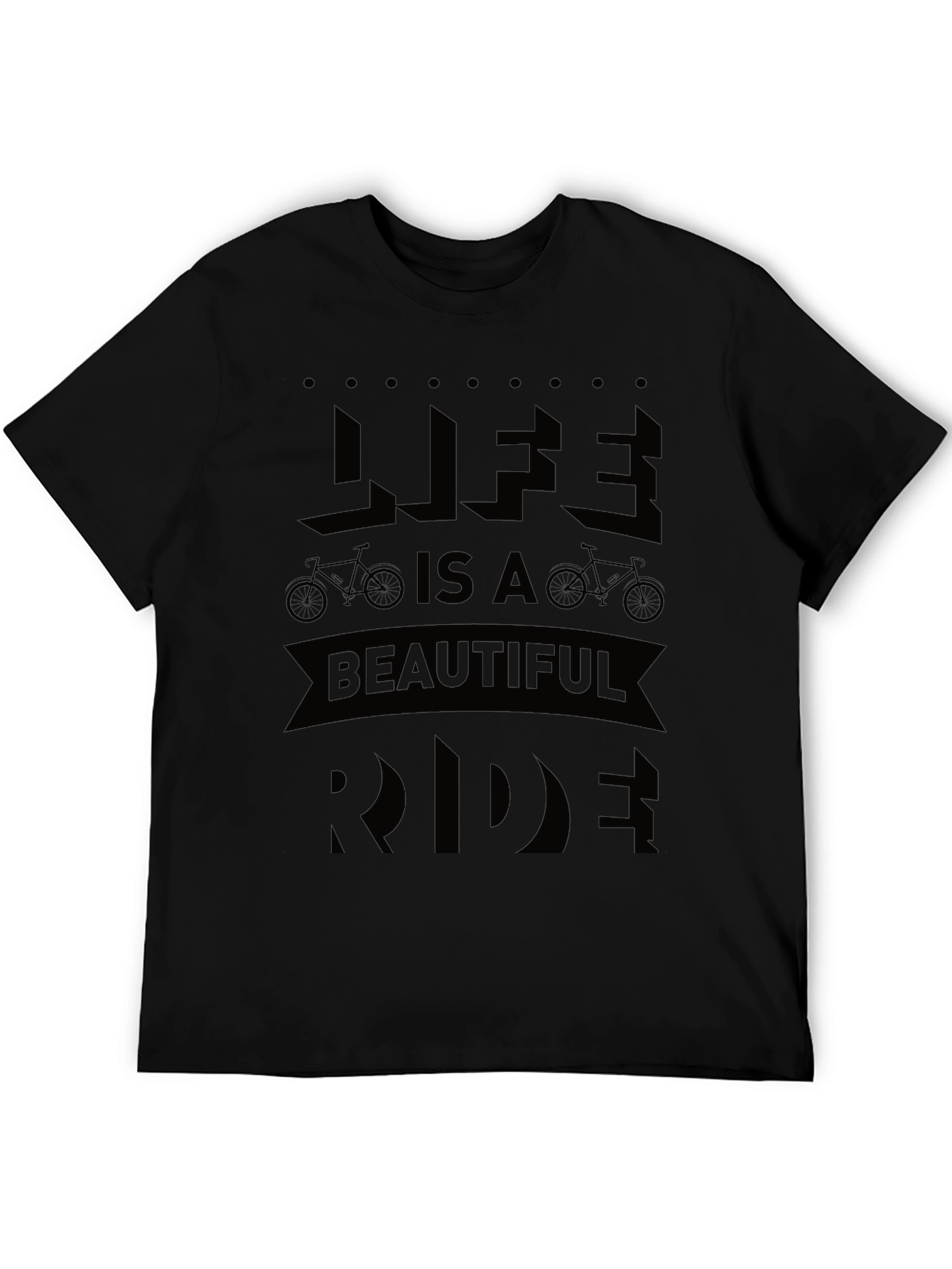 Life is a Beautiful Ride Black Graphic Tee