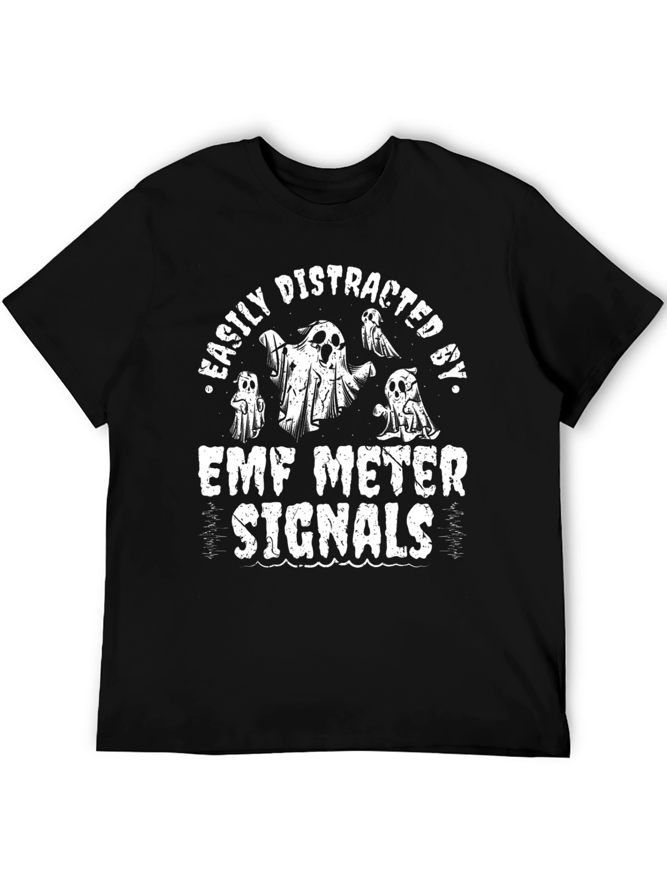 Easily Distracted by EMF Meter Signals Graphic Tee