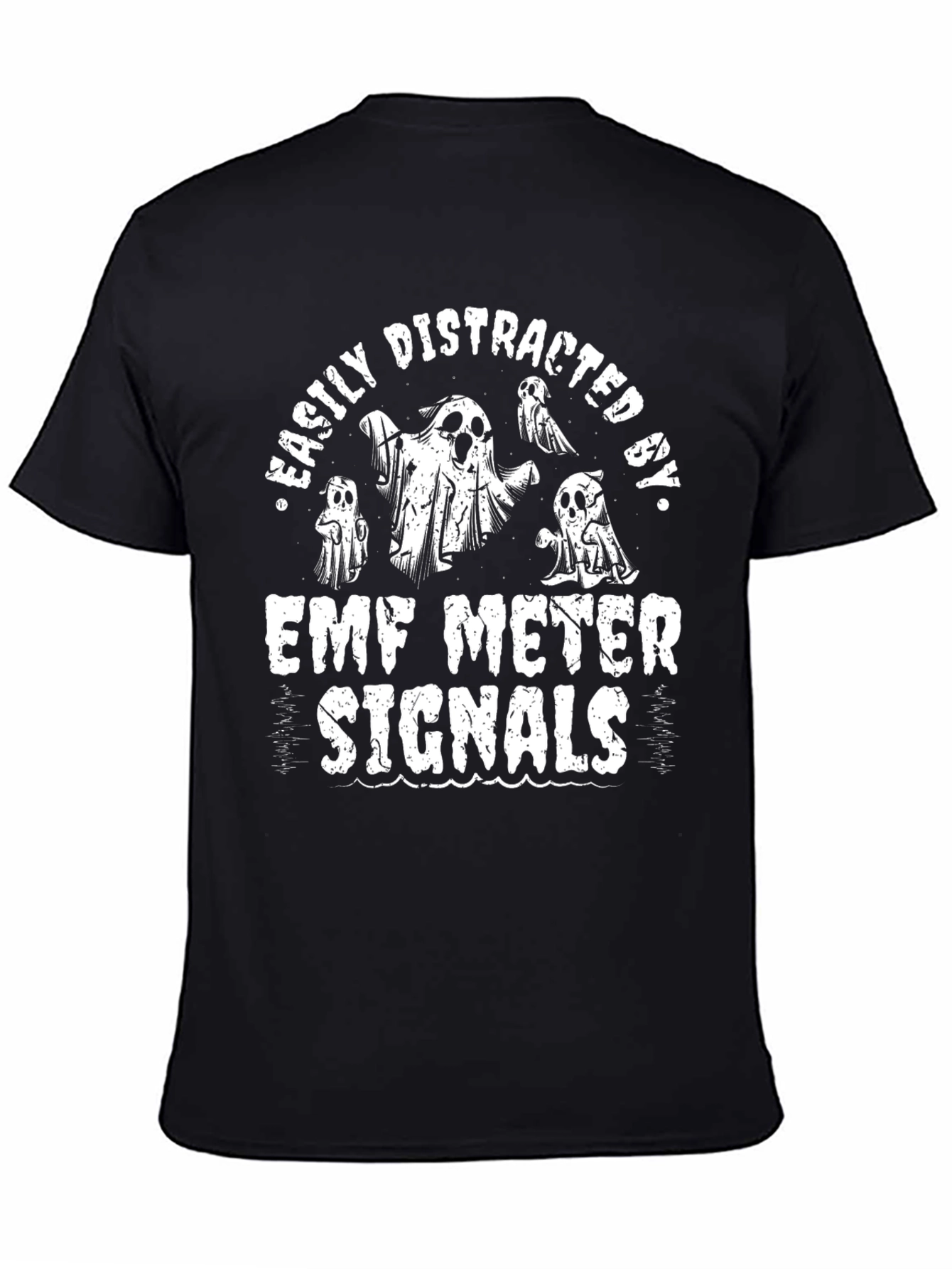Easily Distracted by EMF Meter Signals Graphic Tee
