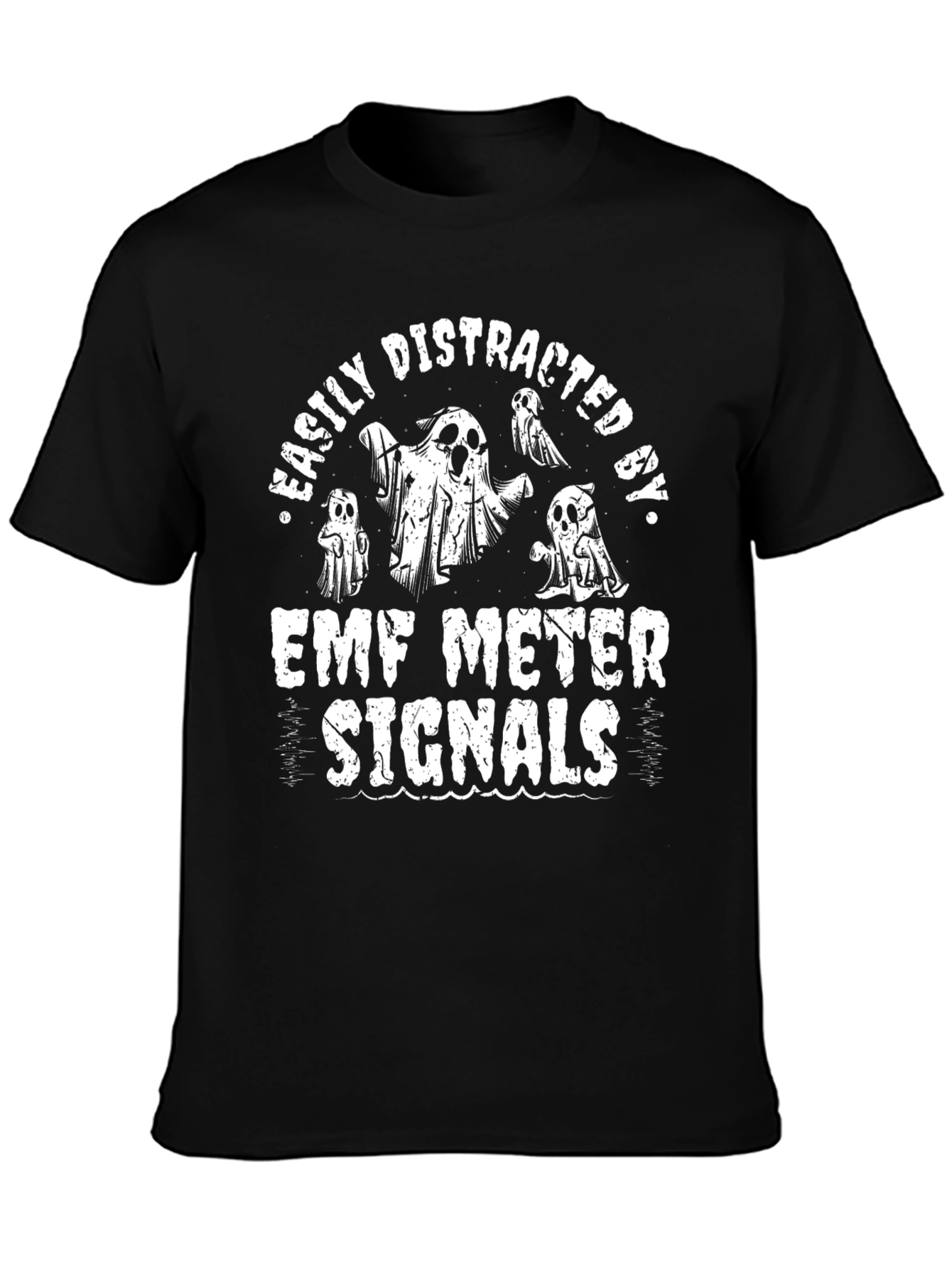 Easily Distracted by EMF Meter Signals Graphic Tee