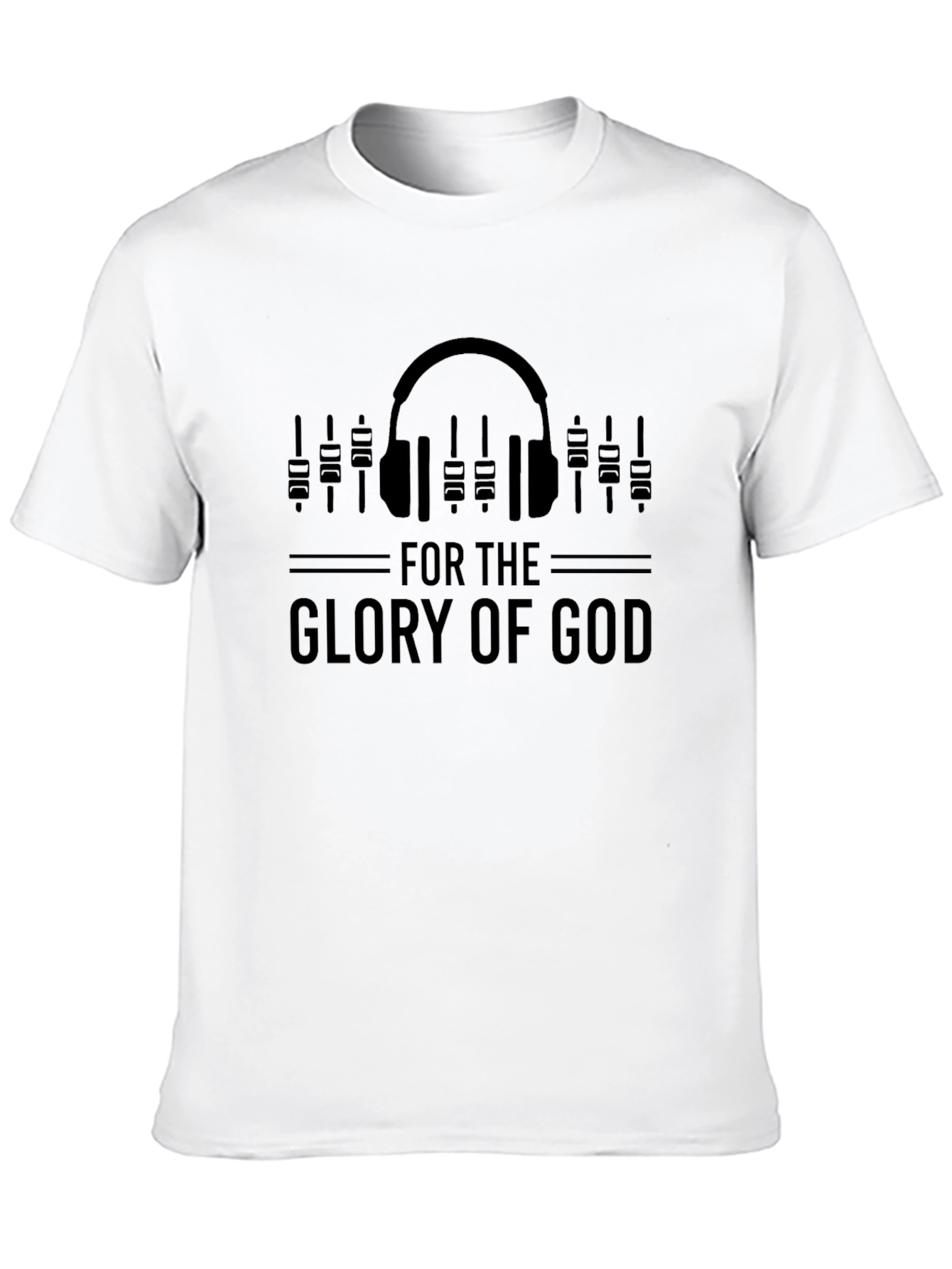 For The Glory of God Headphone T-Shirt