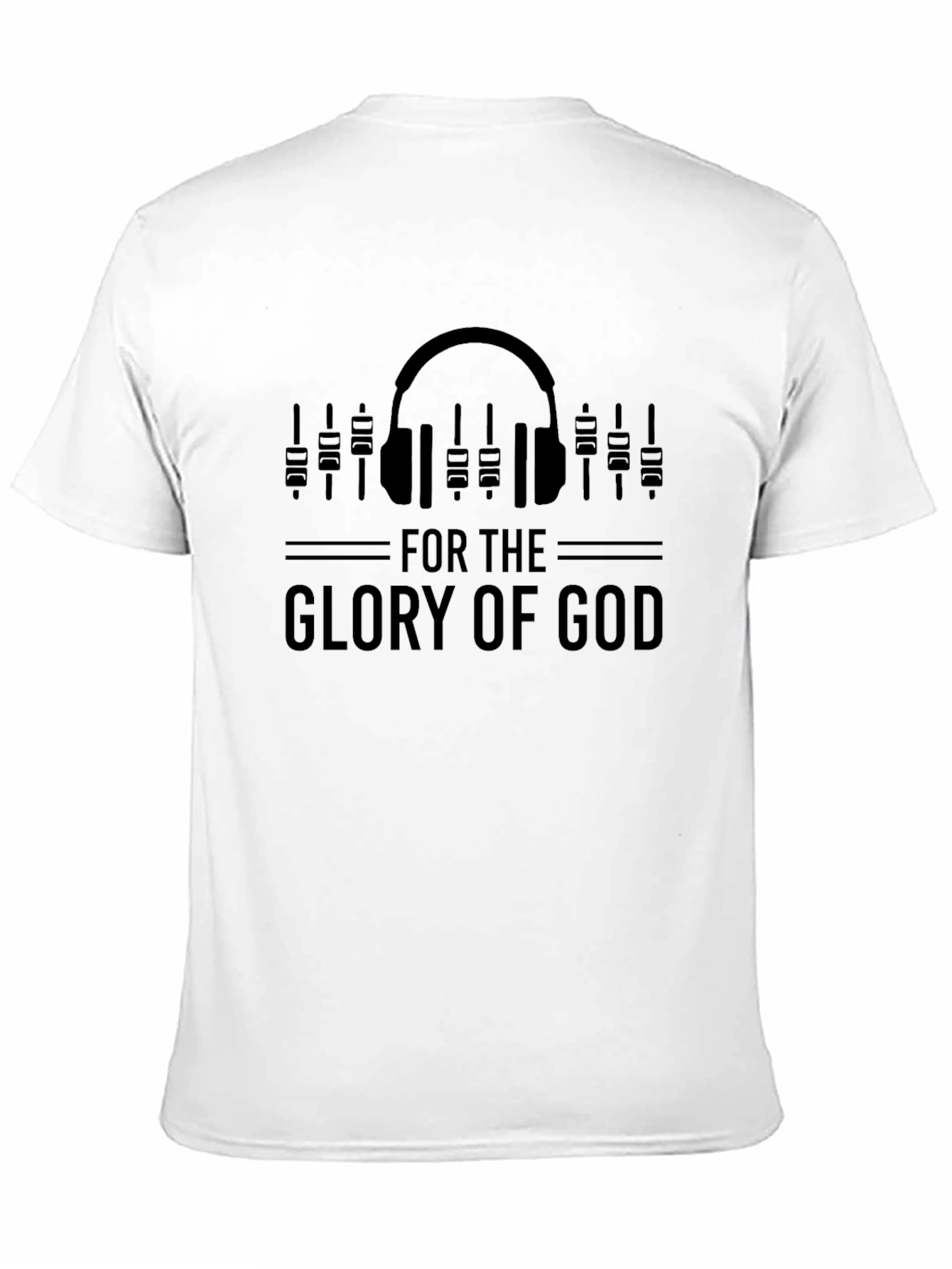 For The Glory of God Headphone T-Shirt