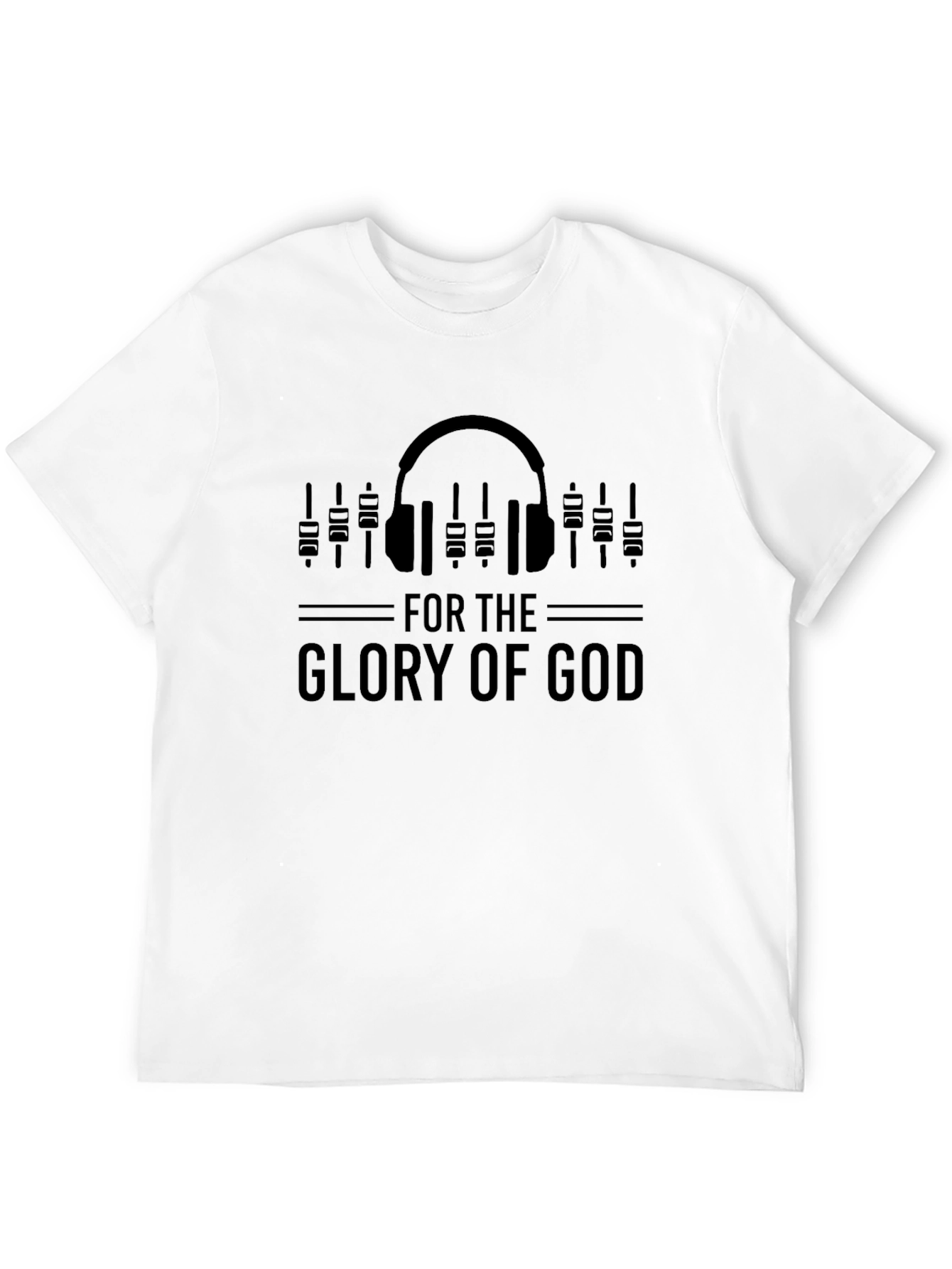 For The Glory of God Headphone T-Shirt