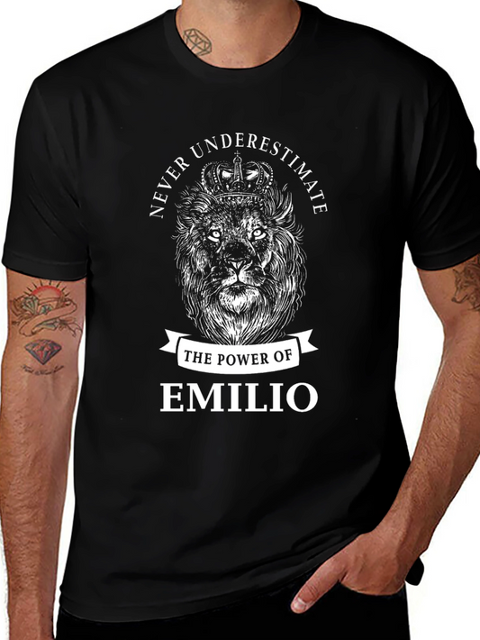Emilio Lion Power Black T-Shirt