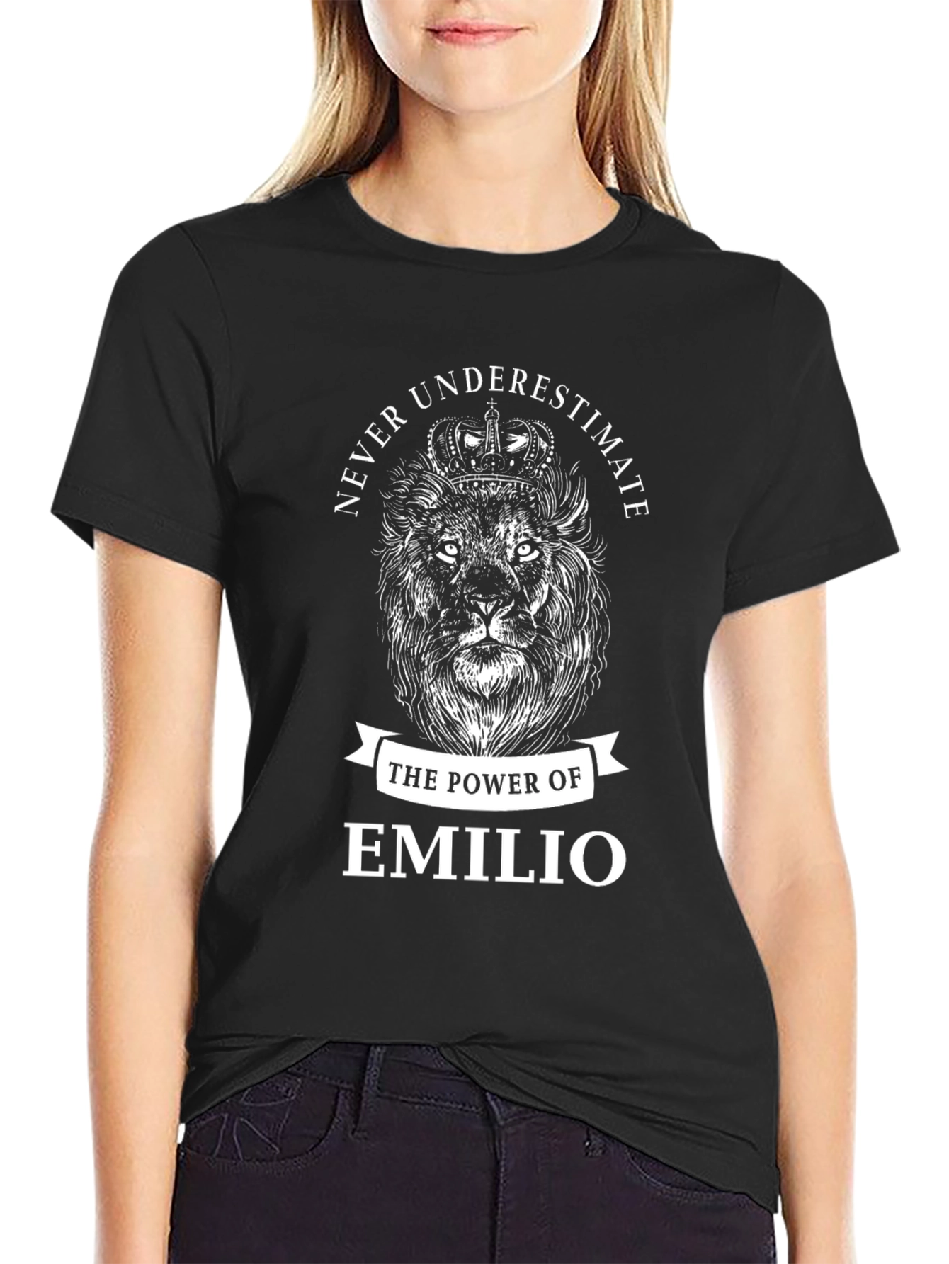 Emilio Lion Power Black T-Shirt