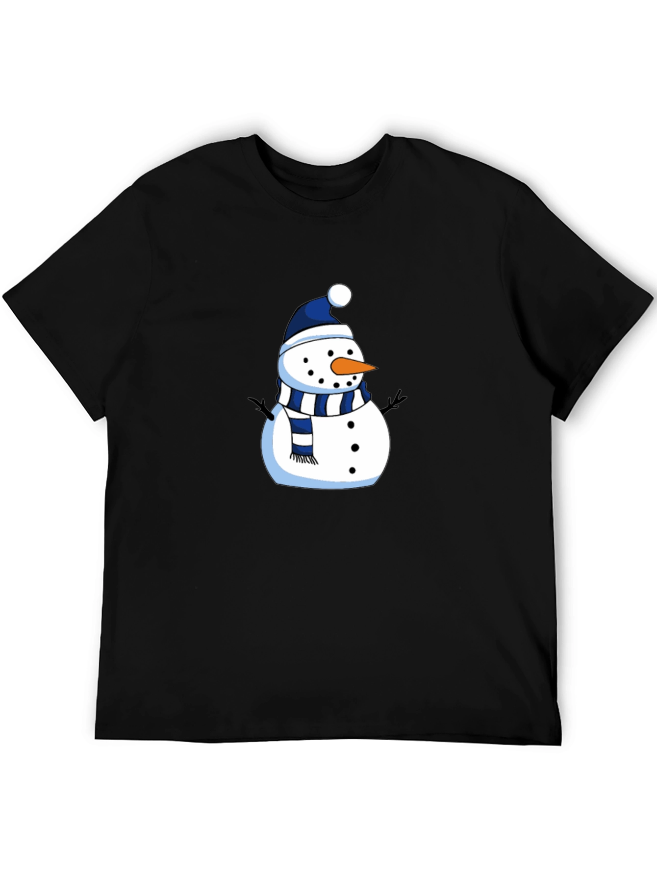 Festive Snowman Graphic Tee - Holiday Apparel