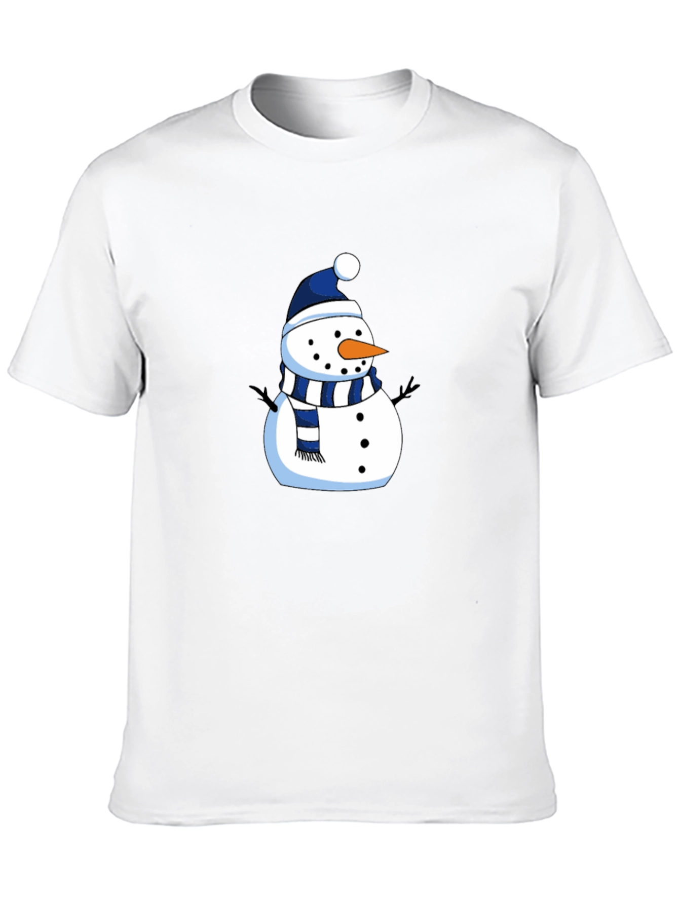 Festive Snowman Graphic Tee - Holiday Apparel
